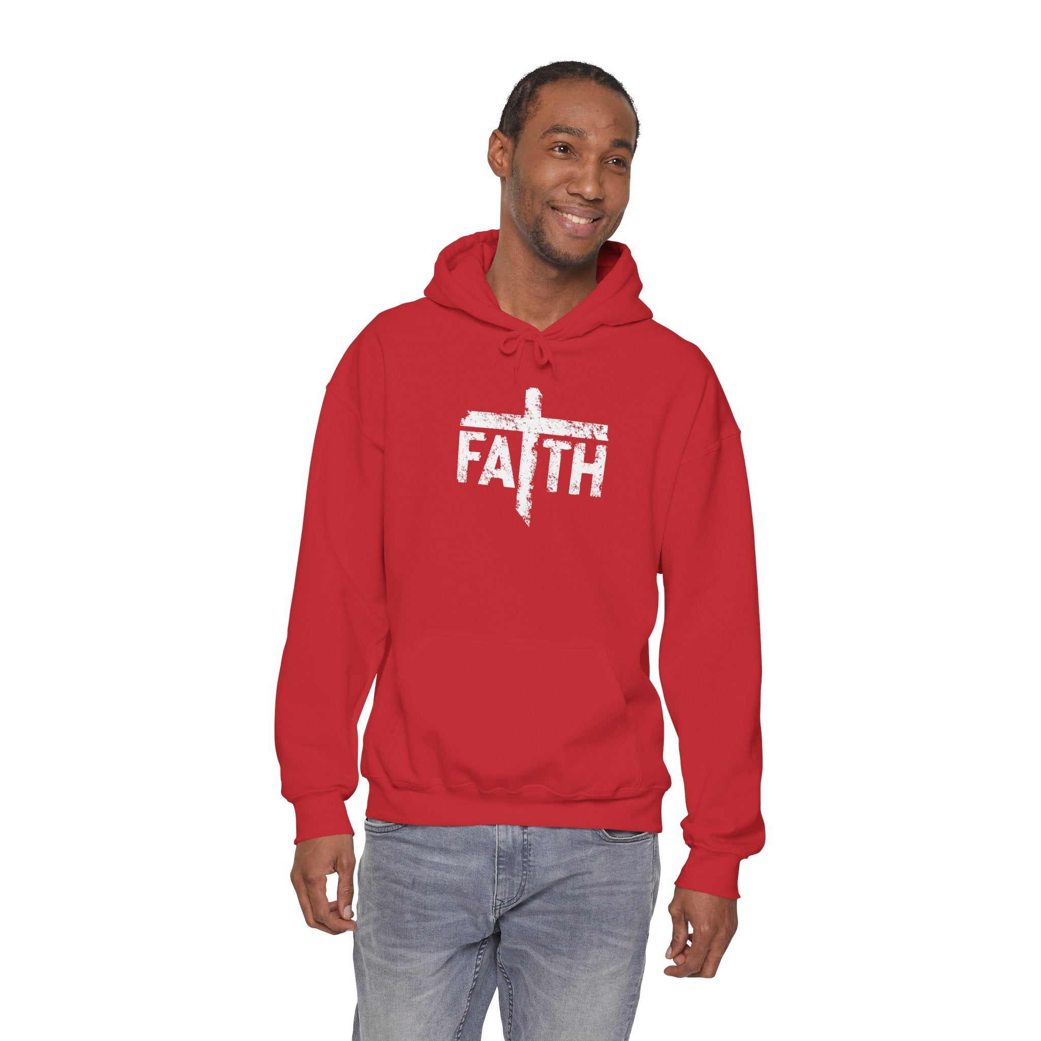 Faith Hoodie, Inspirational Sweatshirt for Men and Women, Cozy Pullover for Church, Gifts for Believers, Religious Apparel