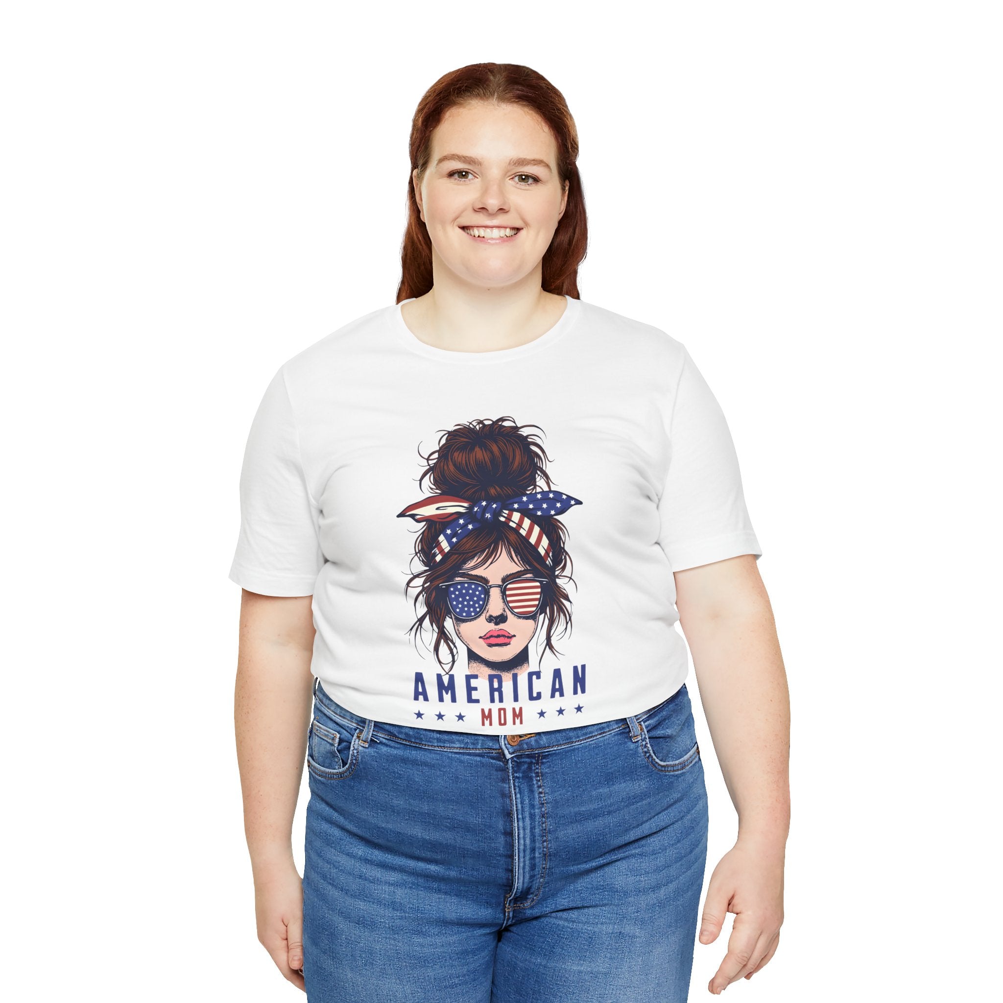 American Mom T-Shirt – Patriotic Mom Graphic Tee