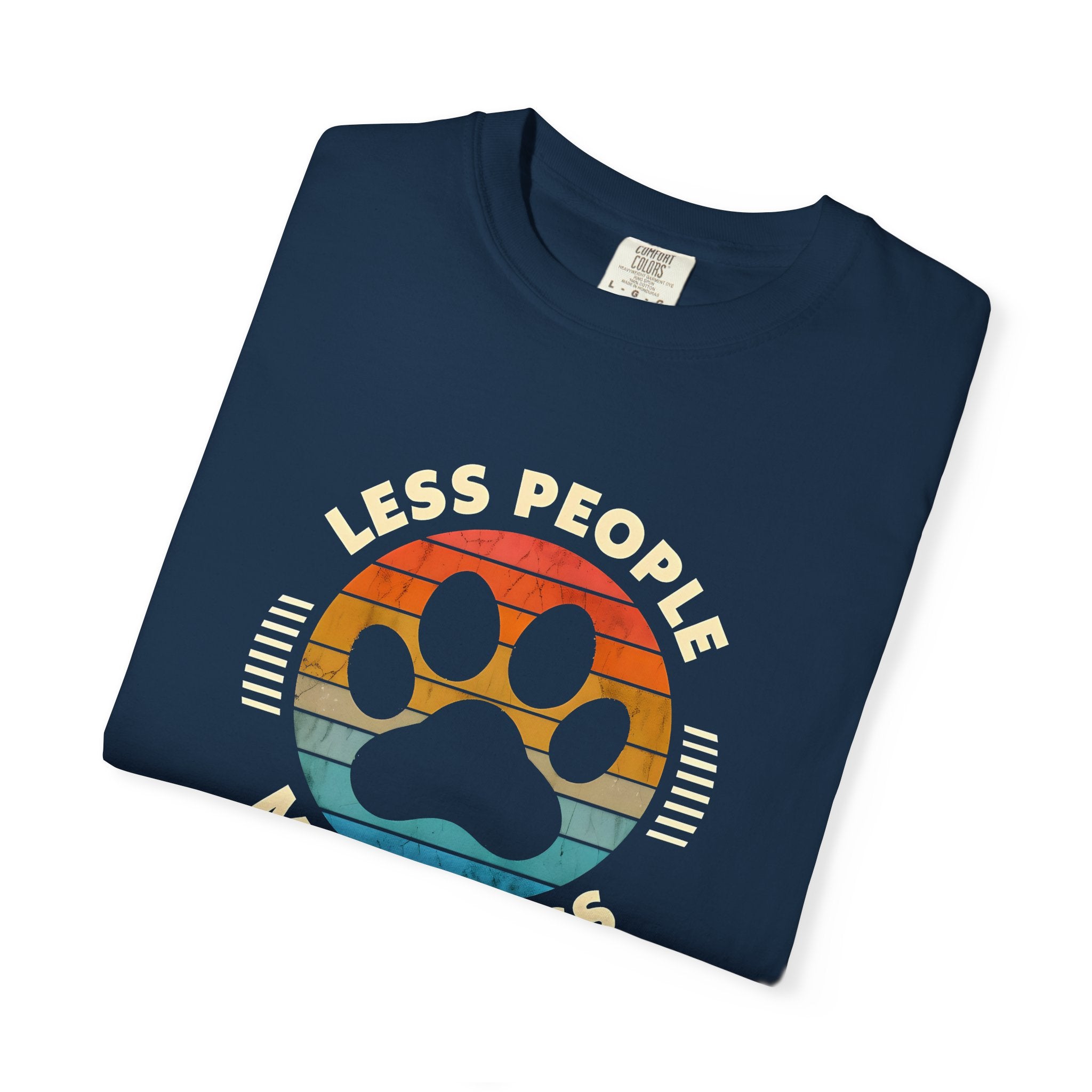 Unisex Dog Lover T-Shirt, Less People More Dogs Graphic Tee, Comfortable Casual Wear, Pet Lover Gift, Animal Rescue Fundraising