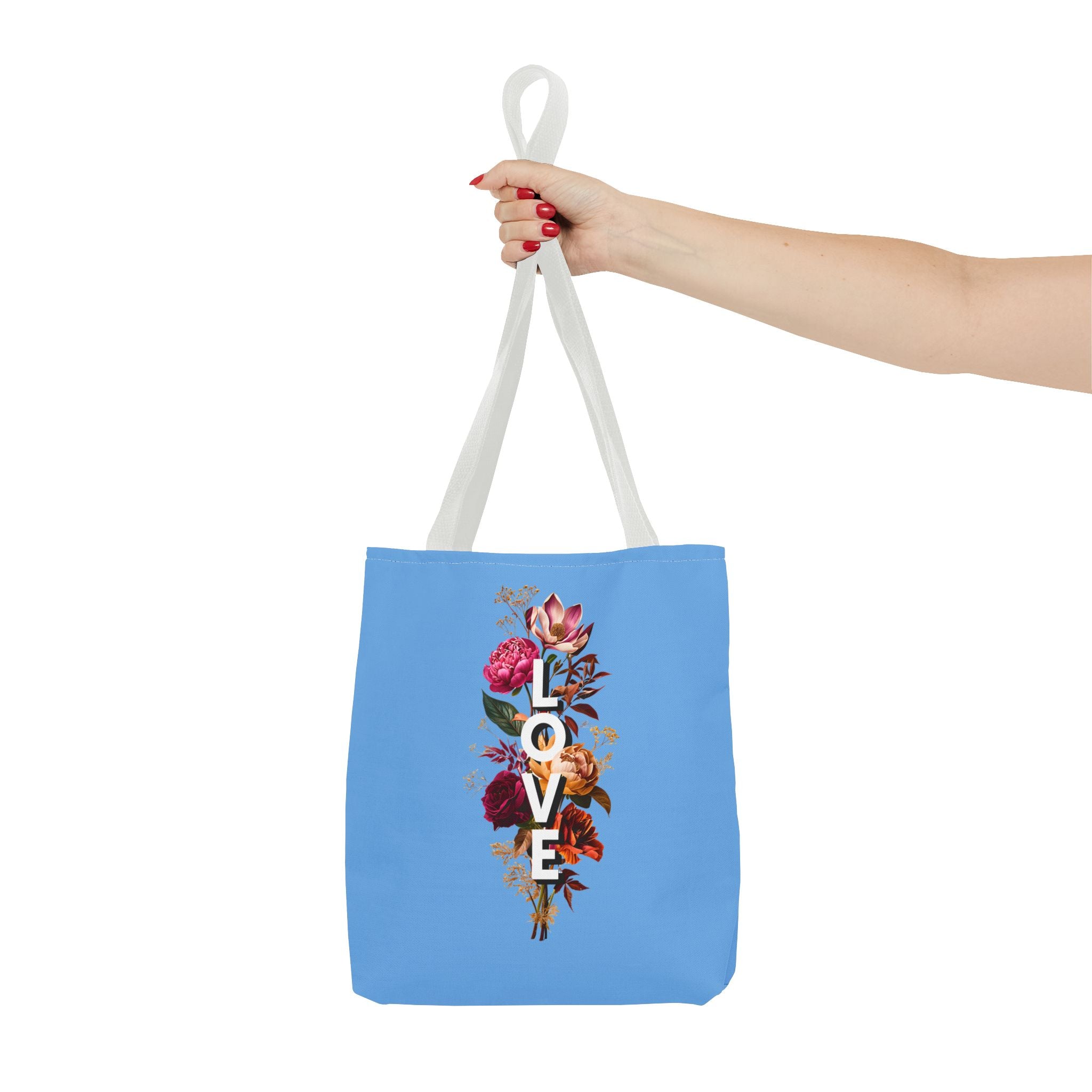 Floral Love Tote Bag - Colorful AOP Design for Everyday Style
