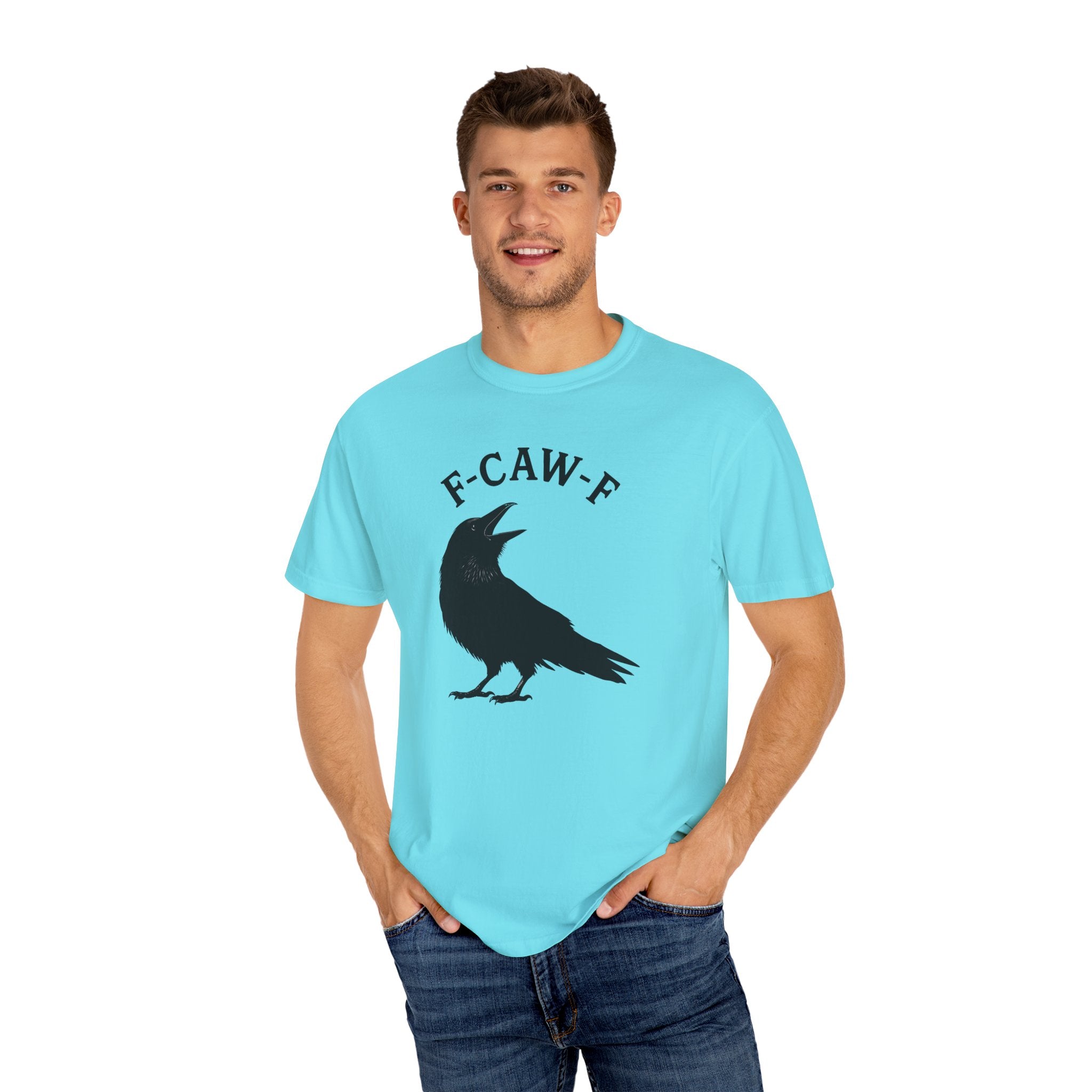 F-Caw-F Unisex Garment-Dyed T-Shirt