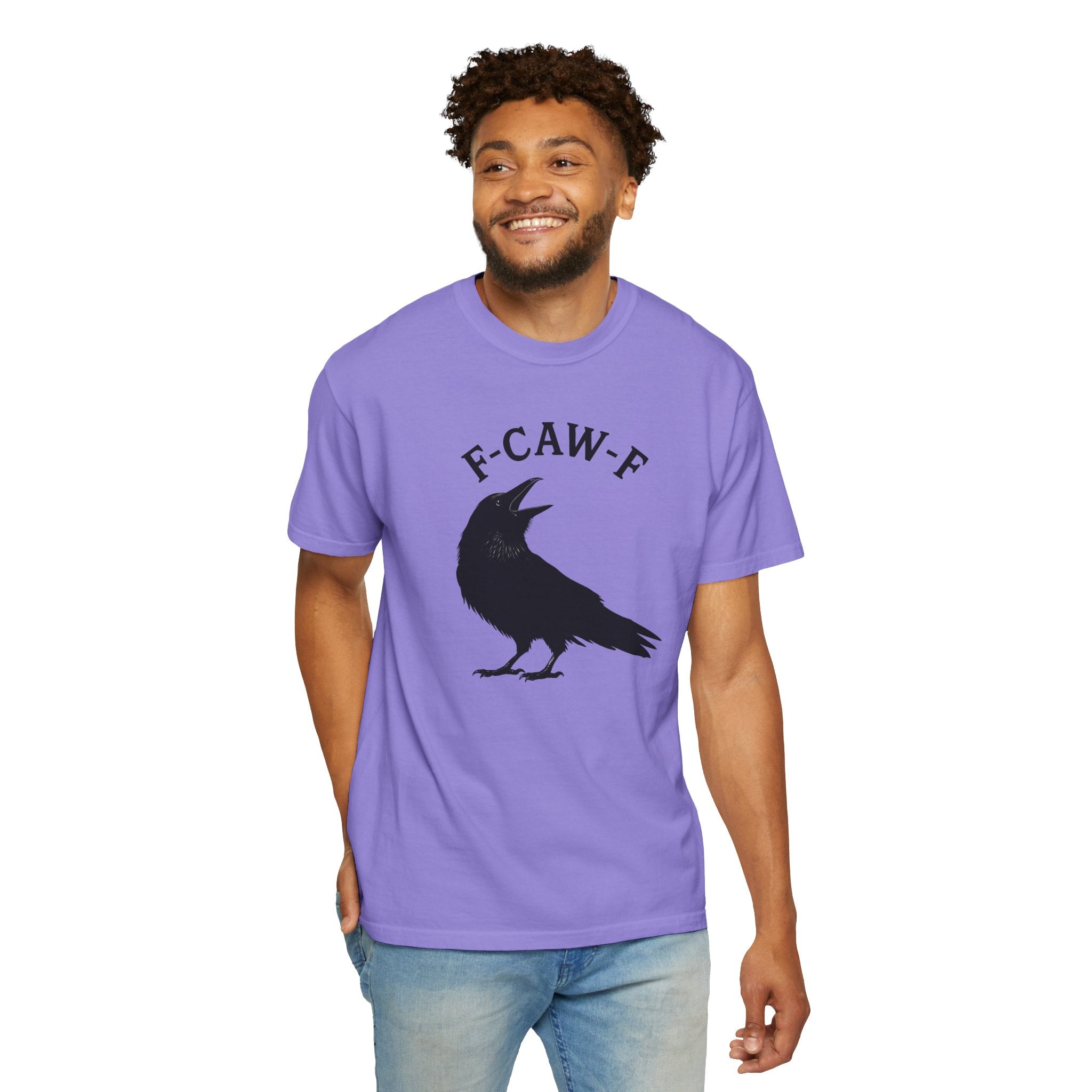 F-Caw-F Unisex Garment-Dyed T-Shirt