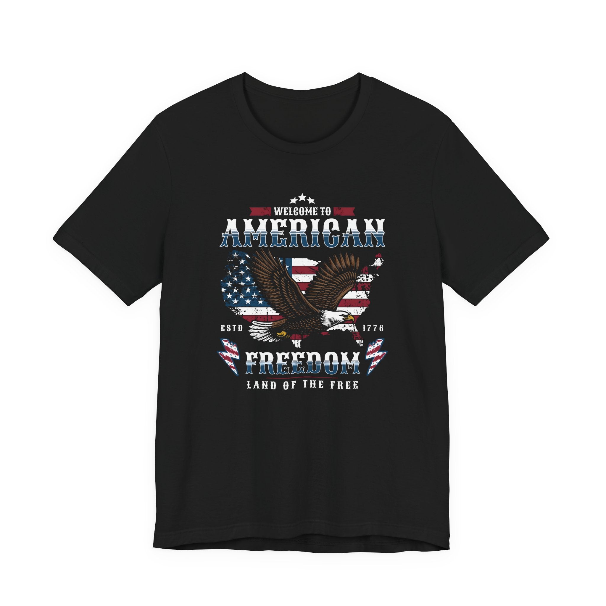 American Freedom Eagle T‑Shirt — Welcome to American, Land of the Free Patriotic Tee