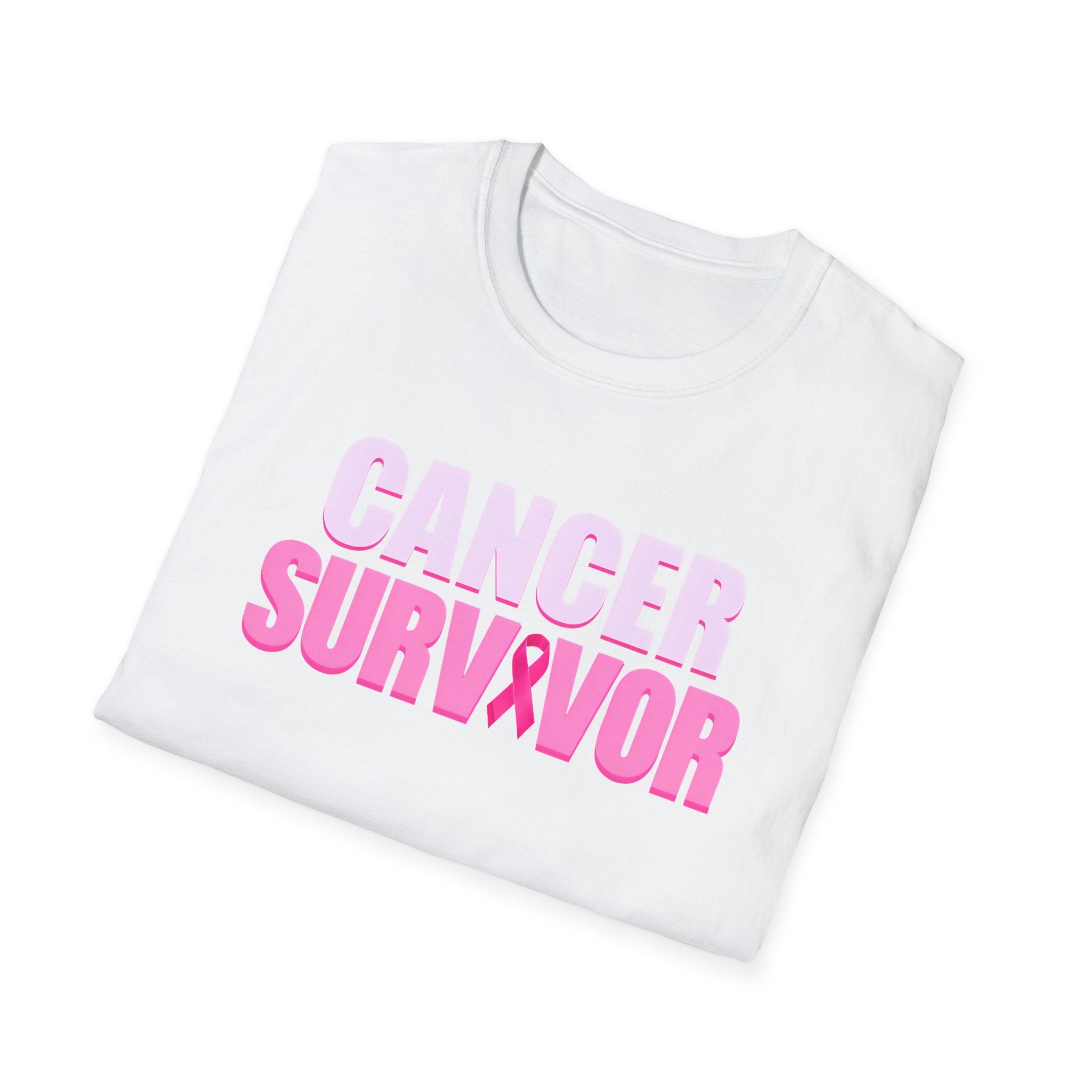 Cancer Survivor Unisex Softstyle T-Shirt - Empowering Gift for Fighters, Supporters, Awareness Events, Celebration of Life