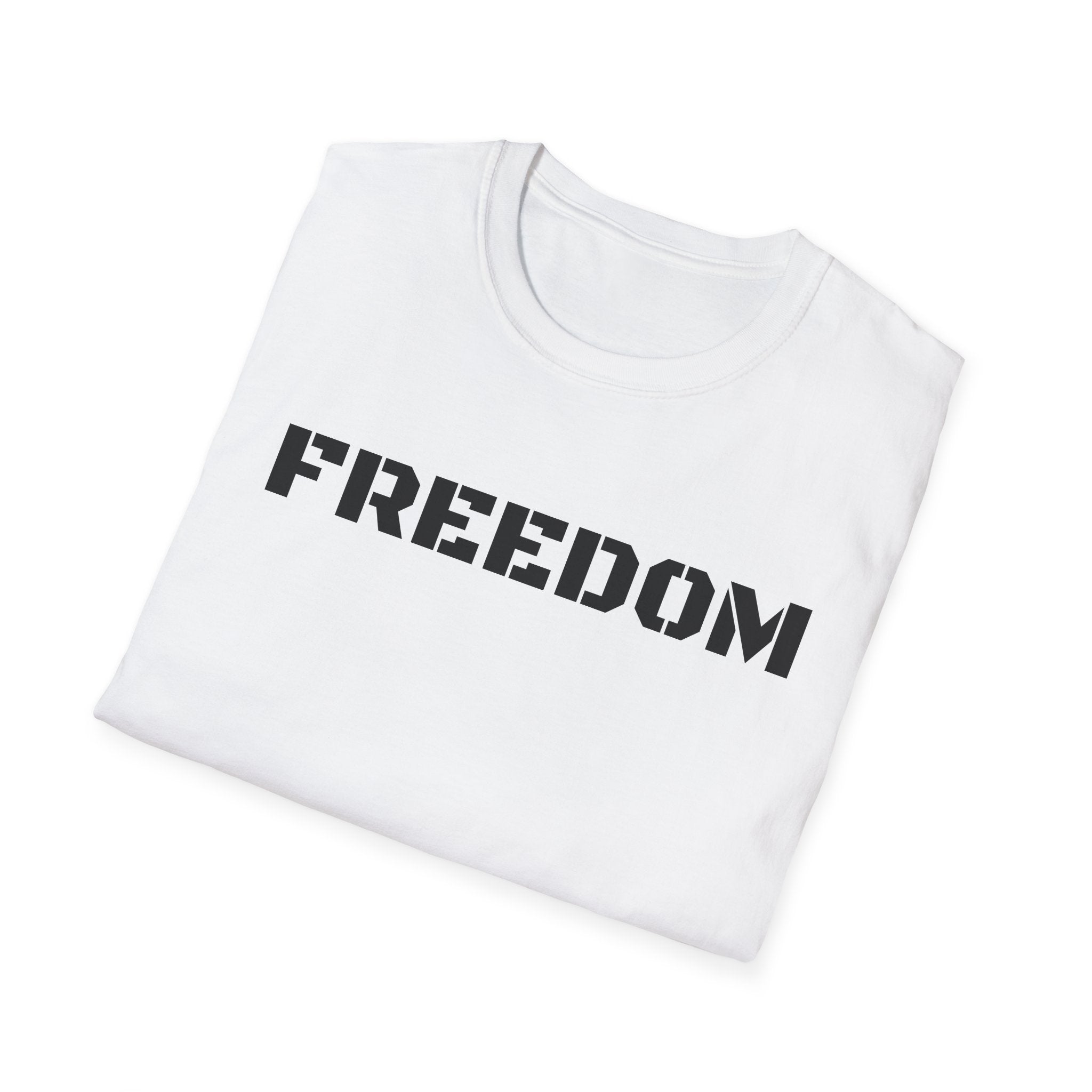 Freedom Cross T-Shirt — American Flag Distressed Cross Graphic Tee
