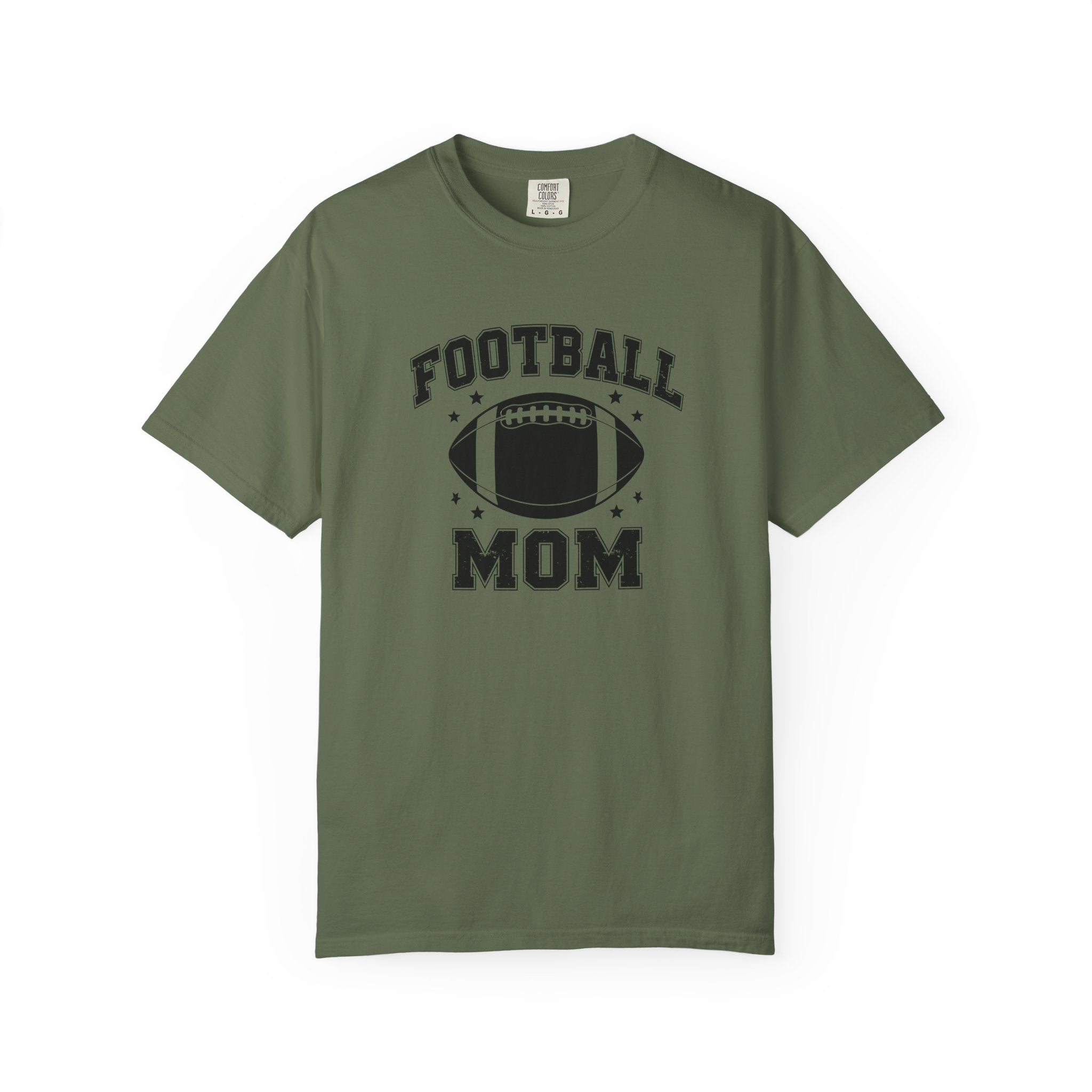 Football Mom T-Shirt, Unisex Garment-Dyed Tee for Game Day, Sports Mom Gift, Team Spirit Shirt, Casual Comfort Wear