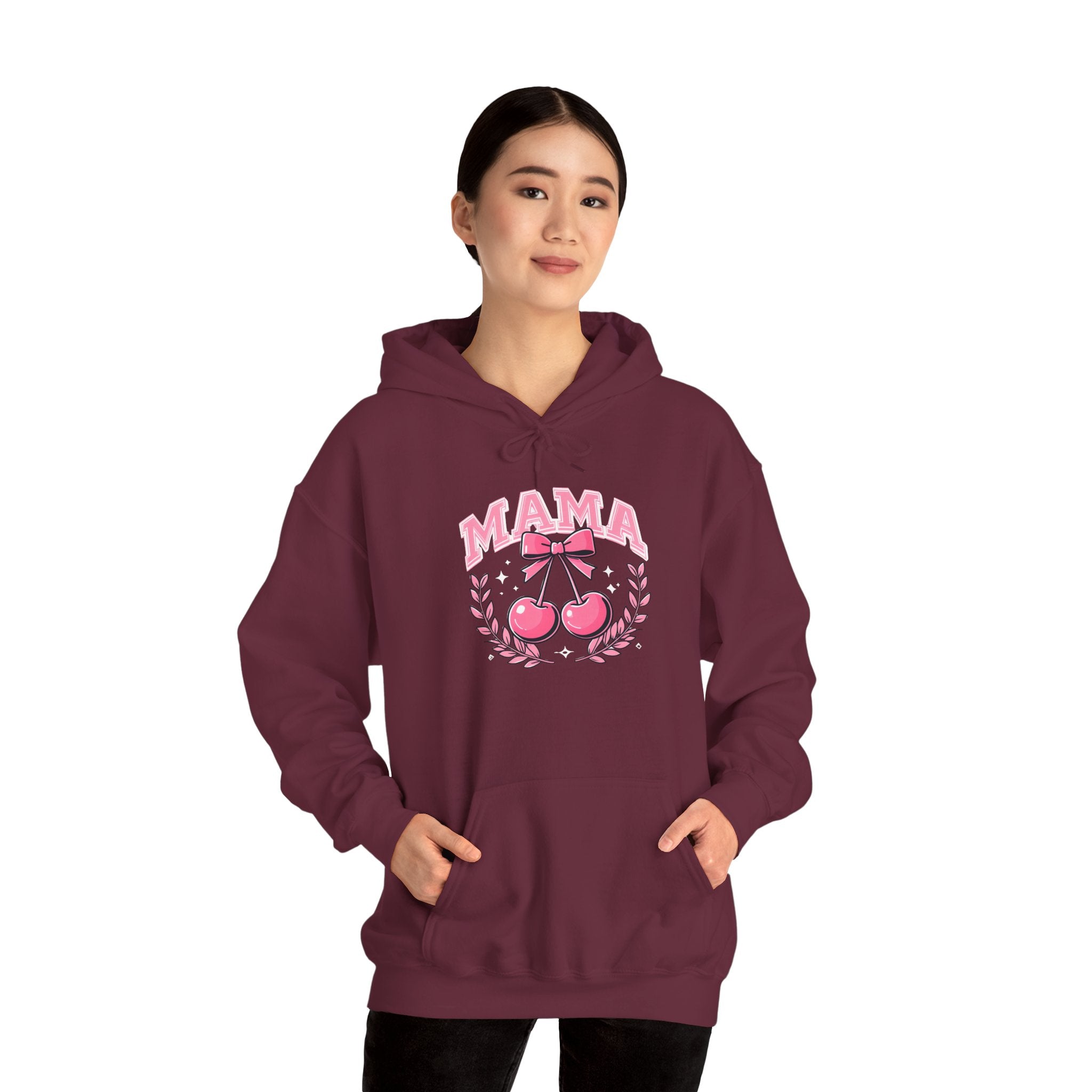 Mama Cherries Hoodie - Cozy Sweatshirt for Moms, Mother's Day Gift, Cute Family Wear, Comfortable Casual Outfit