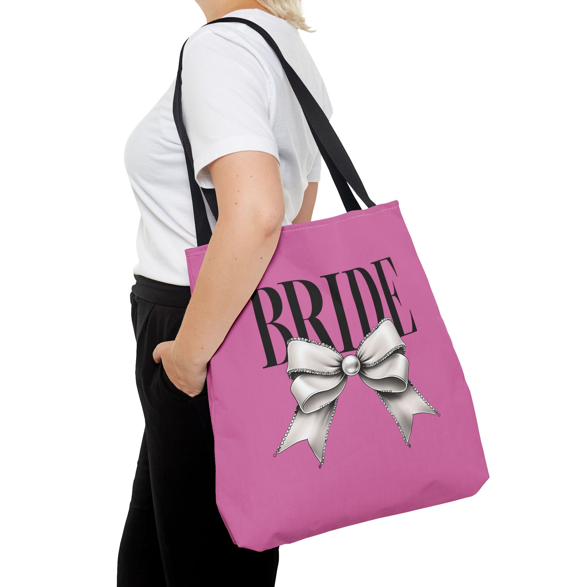 Bride Tote Bag with Bow Design
