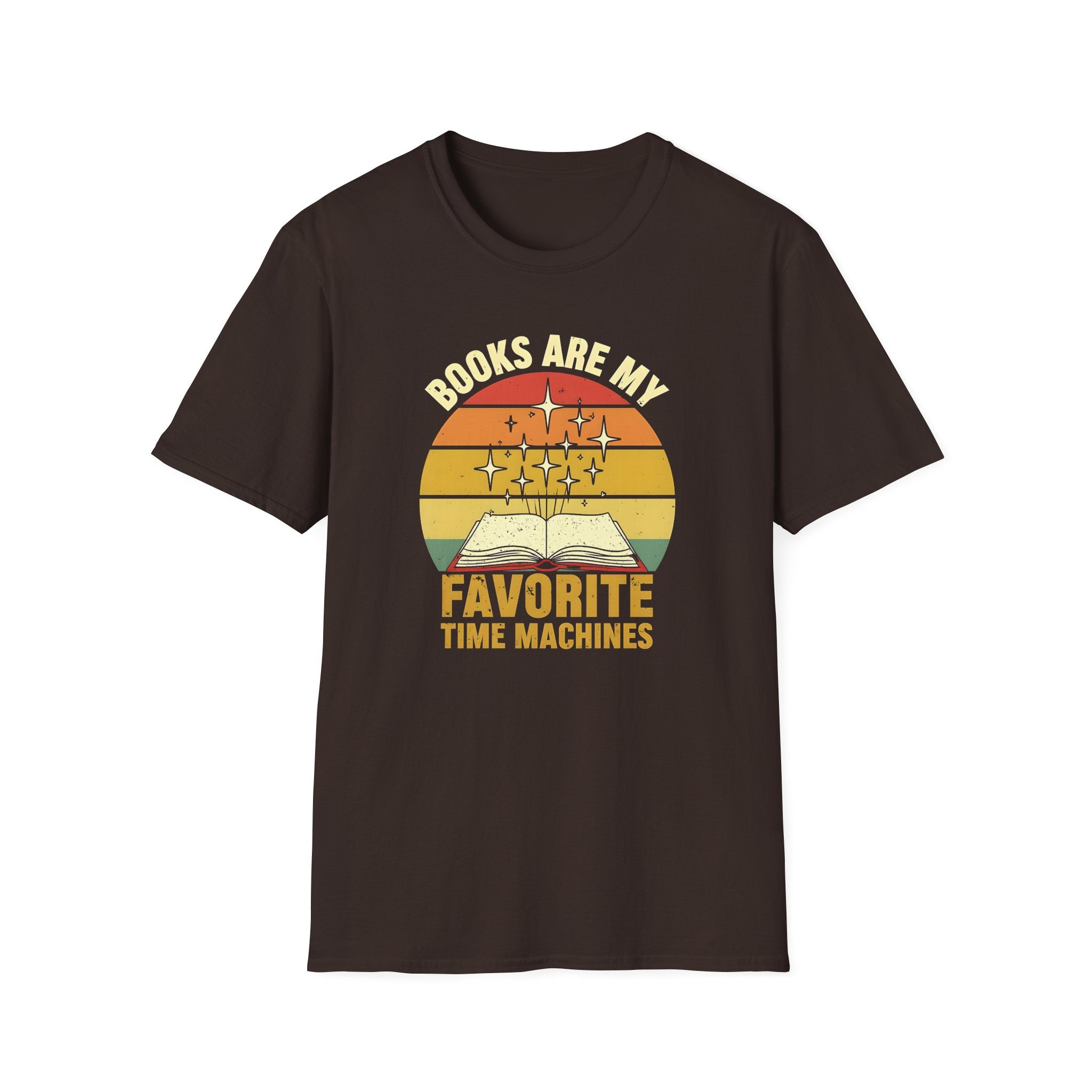 Books Are My Favorite Time Machines Unisex Softstyle T-Shirt
