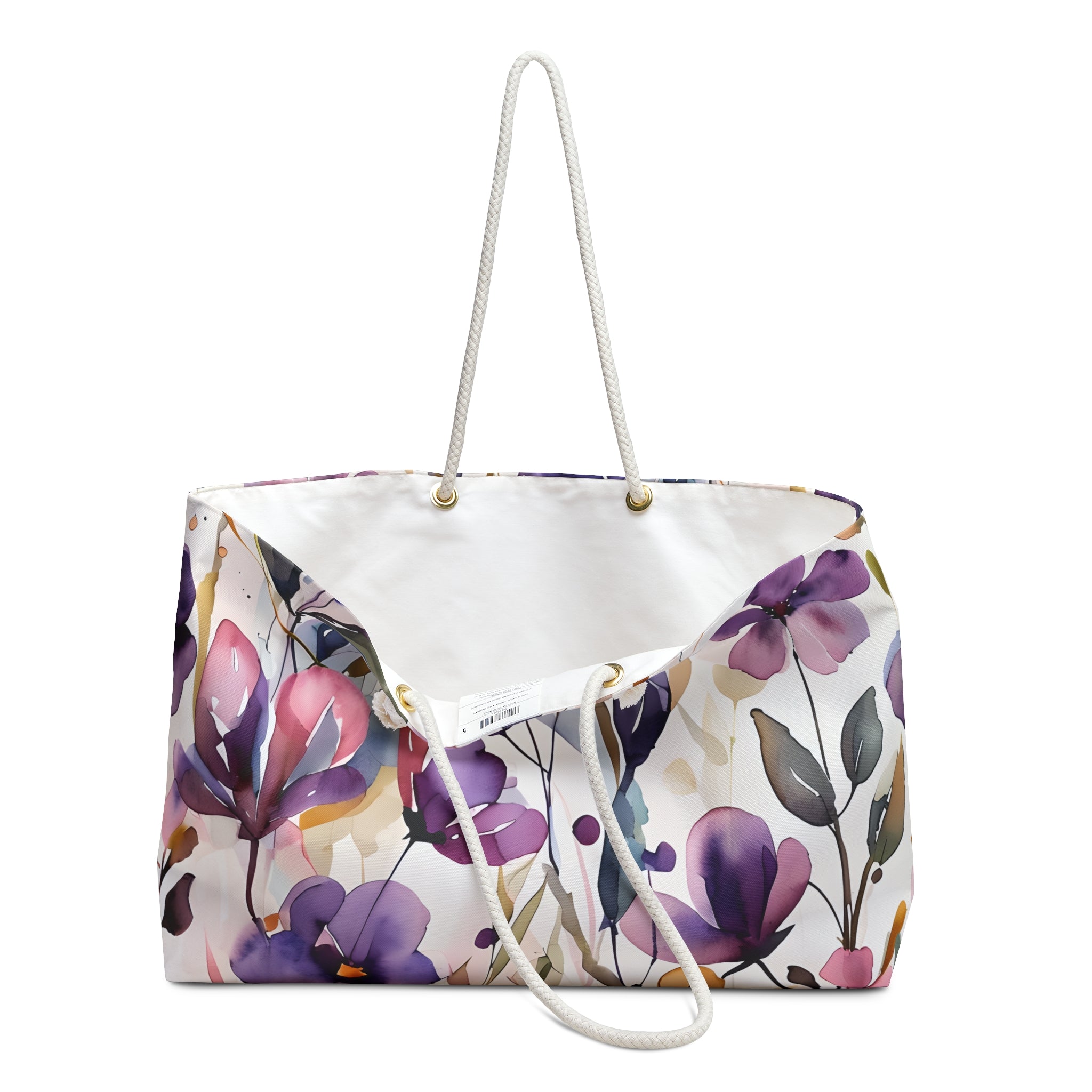 Floral Weekender Bag, Stylish Tote for Travel, Lightweight Beach Bag, Perfect for Gifts, Boho Chic Design