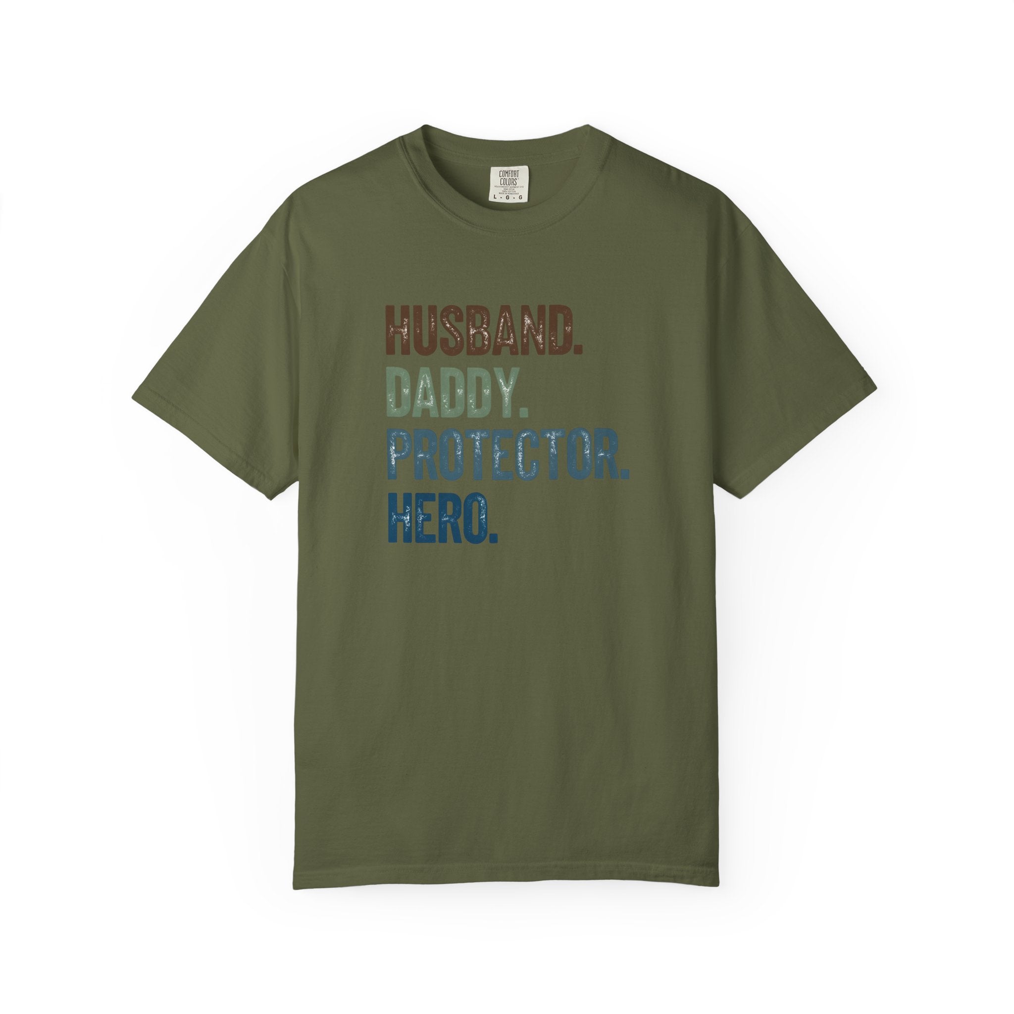 Hero Dad T-shirt, Unisex Garment-Dyed Tee for Fathers, Perfect Father's Day Gift, Casual Wear, Family Celebration
