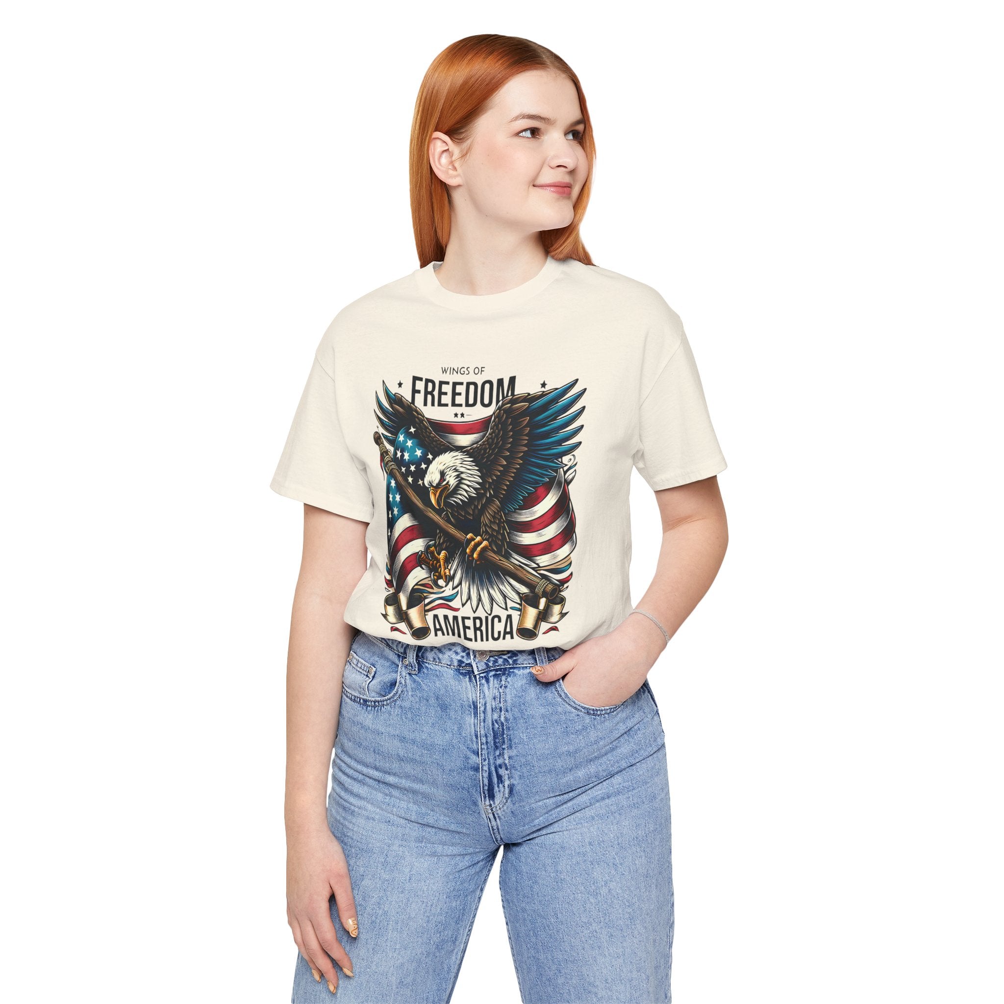 Patriotic Eagle T-Shirt – Freedom America Graphic Tee