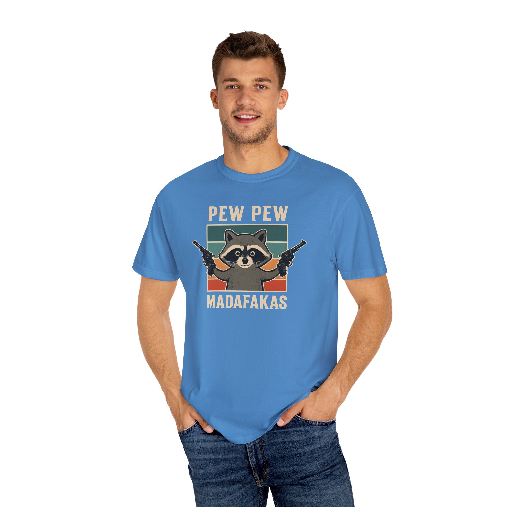 Pew Pew MafaFakas T-Shirt - Fun Unisex Garment-Dyed Tee