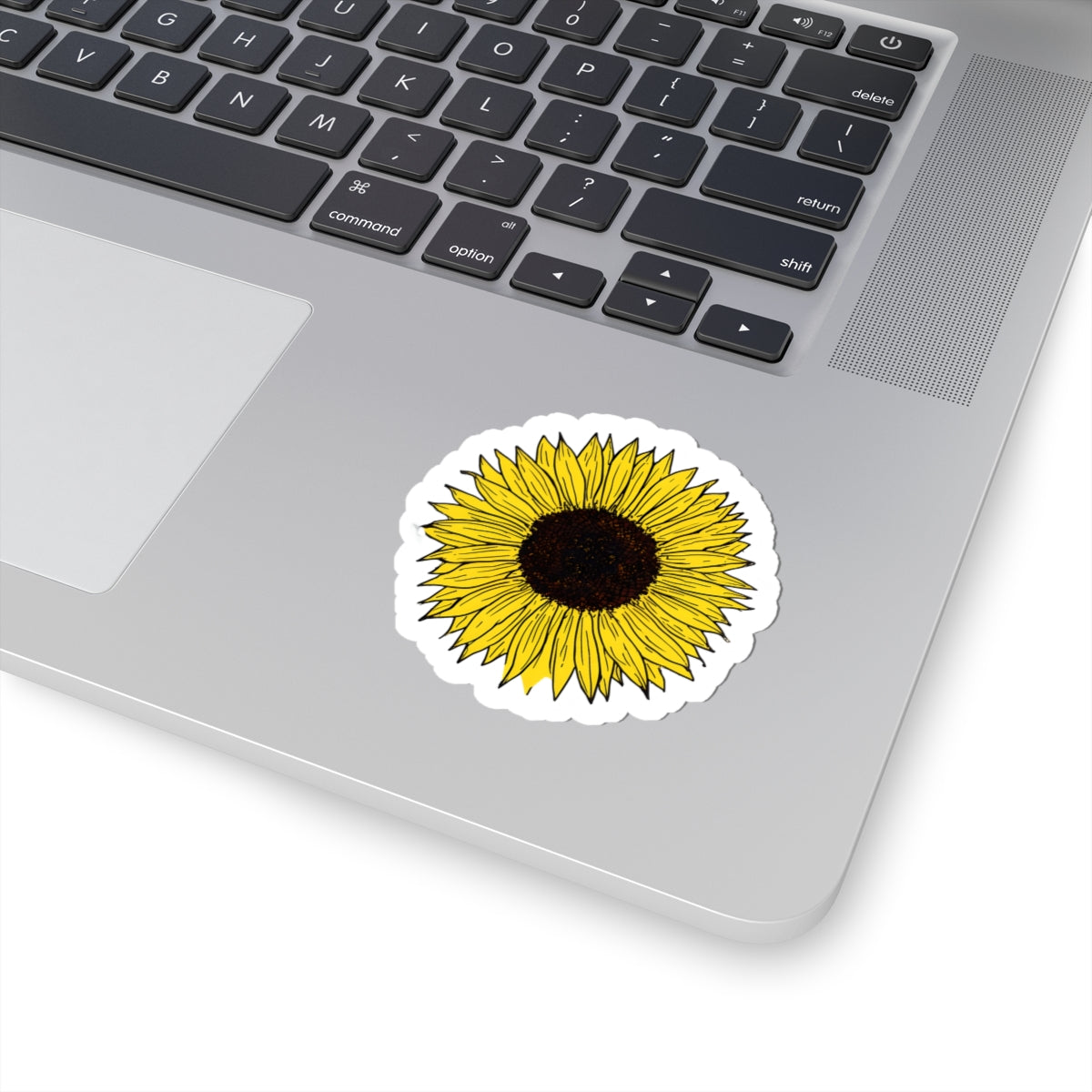 Cheerful Sunflower Kiss-Cut Stickers, Bright Floral Decor, Laptop, Water Bottle, Journal, Gift for Garden Lovers, Nature Enthusiast