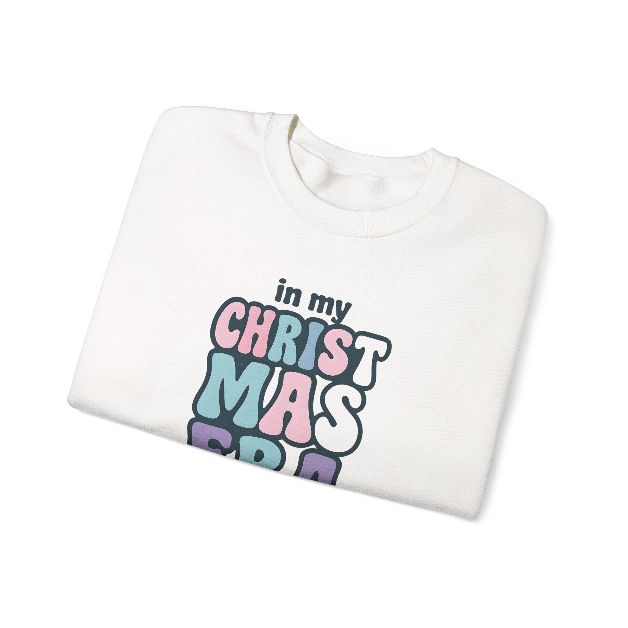 Crewneck Sweatshirt — "In My Christmas Era" Retro Holiday Graphic