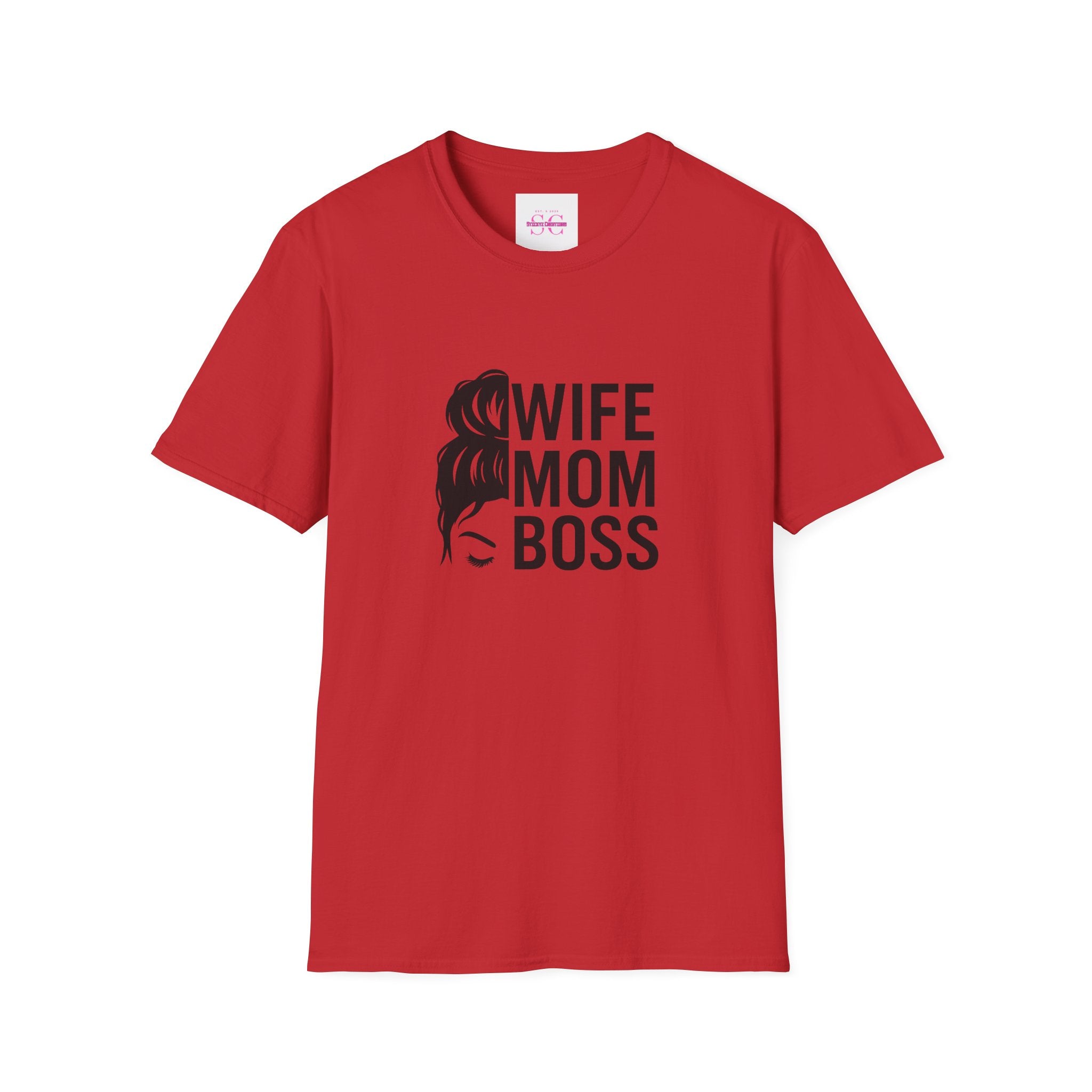 Wife Mom Boss T-Shirt, Unisex Graphic Tee for Moms, Gift for Mother's Day, Casual Wear, Birthday Present, Funny Mom Shirt