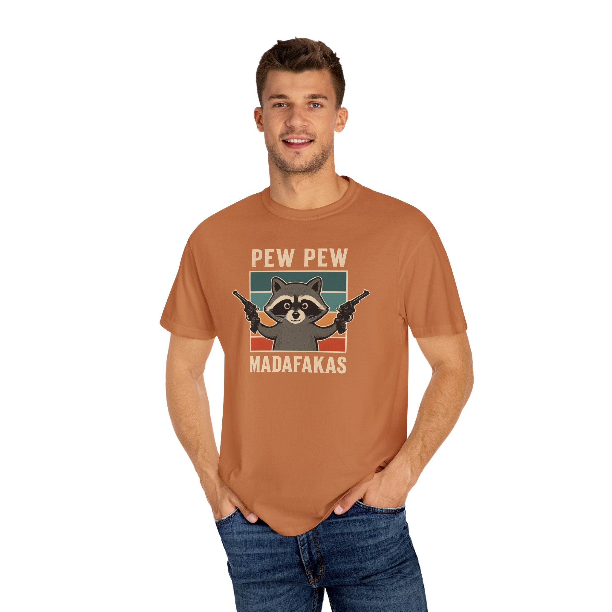 Pew Pew MafaFakas T-Shirt - Fun Unisex Garment-Dyed Tee