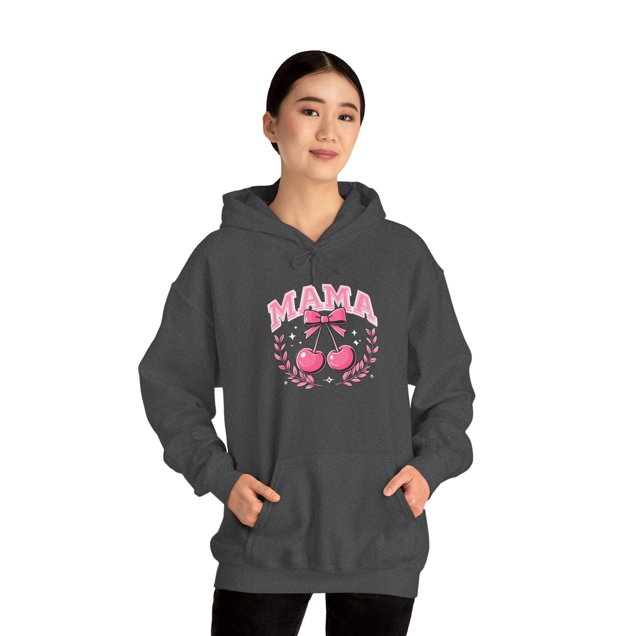 Mama Cherries Hoodie - Cozy Sweatshirt for Moms, Mother's Day Gift, Cute Family Wear, Comfortable Casual Outfit