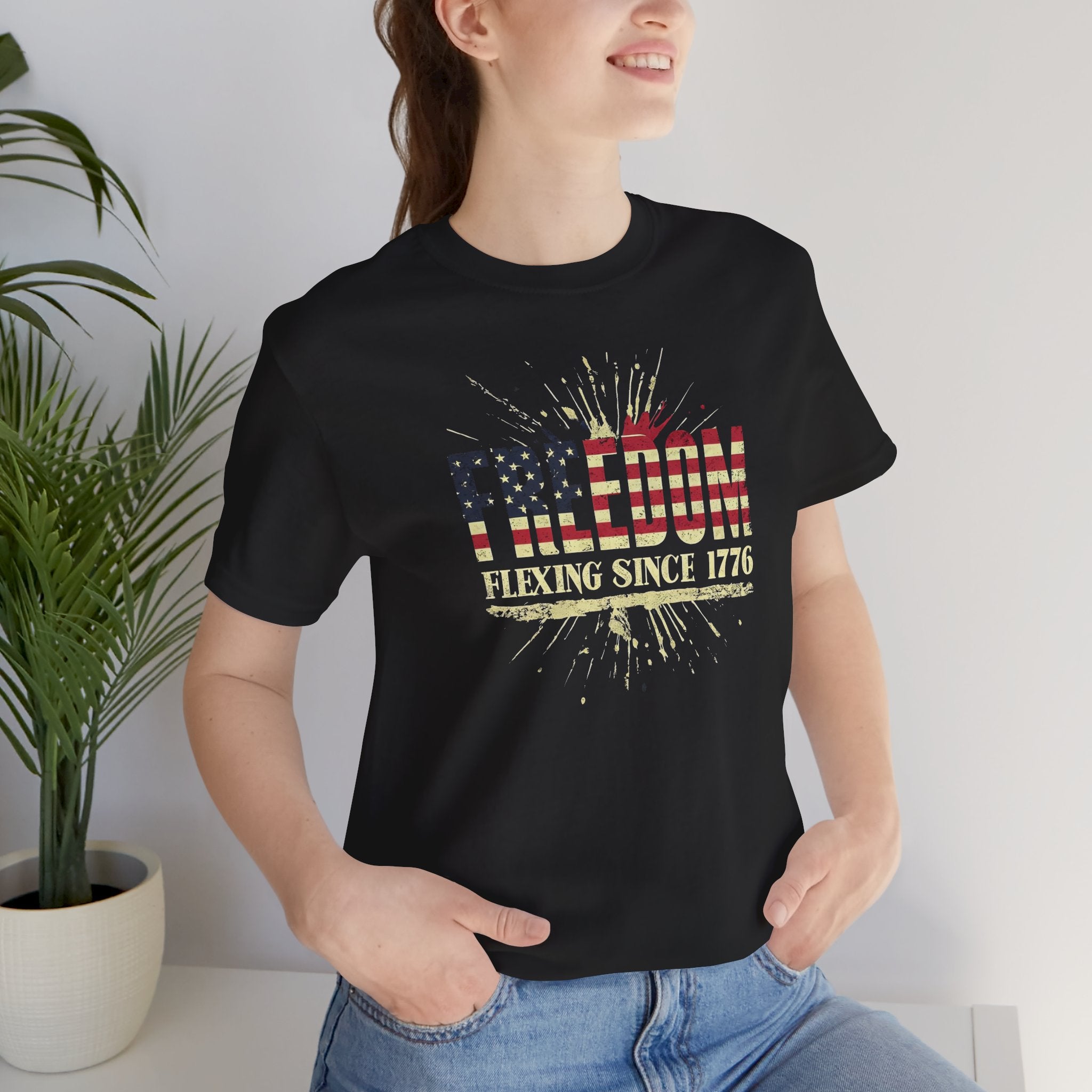 Freedom Flexing Since 1776 T-Shirt — Patriotic Fourth of July Tee
