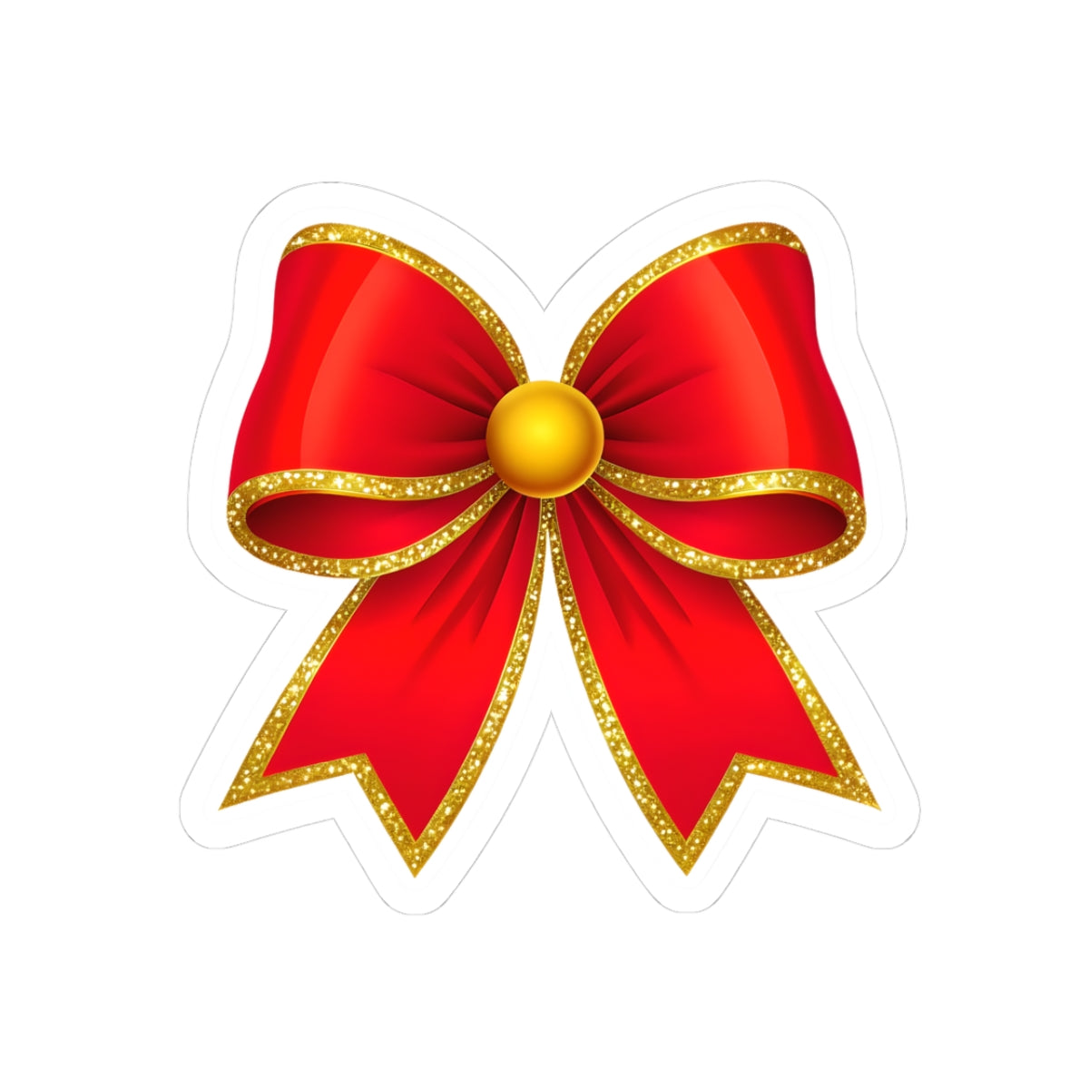 Festive Ribbon Kiss-Cut Stickers for Christmas Decor, Gift Wrapping, Scrapbooking, Holiday Crafts, Personalized Gifts