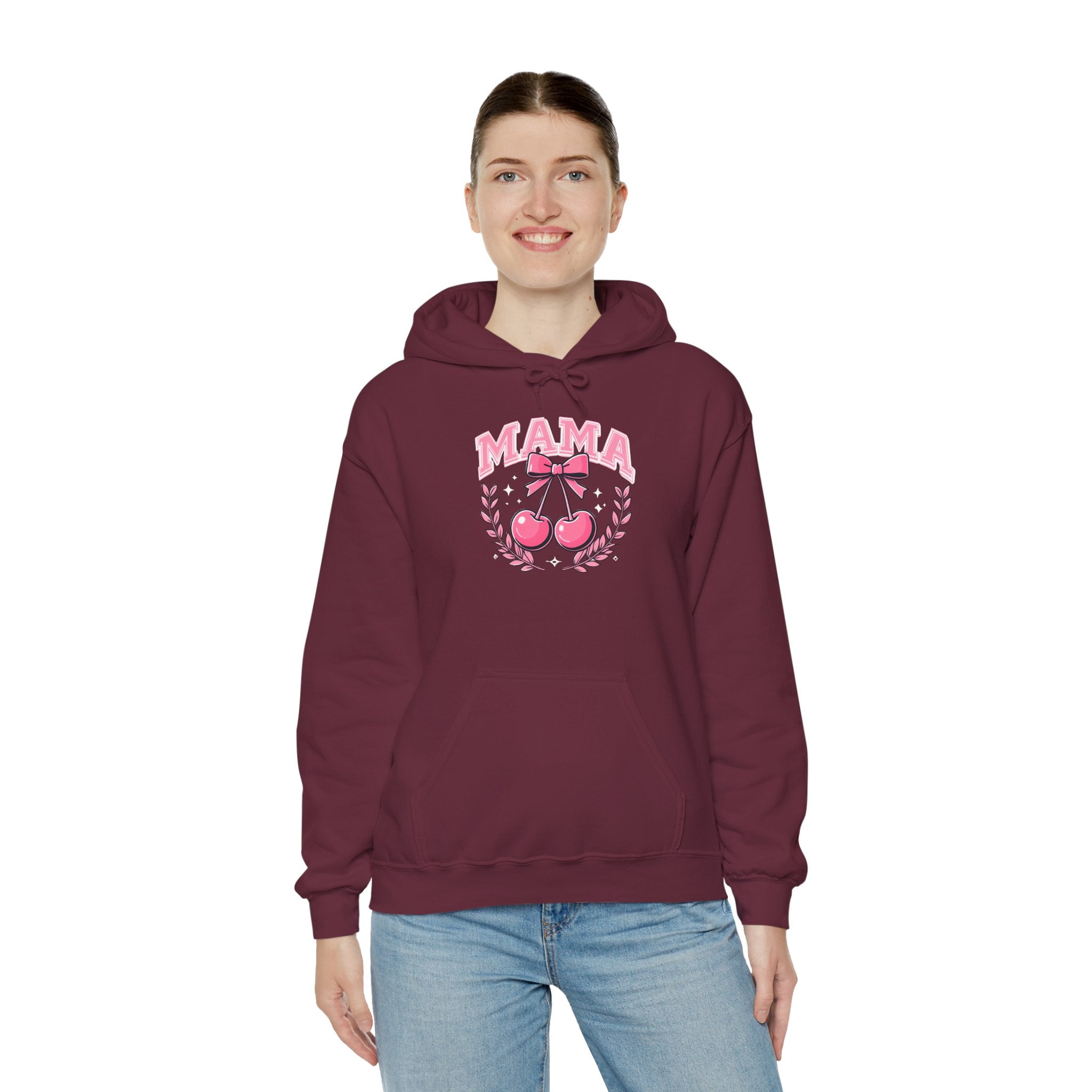 Mama Cherries Hoodie - Cozy Sweatshirt for Moms, Mother's Day Gift, Cute Family Wear, Comfortable Casual Outfit