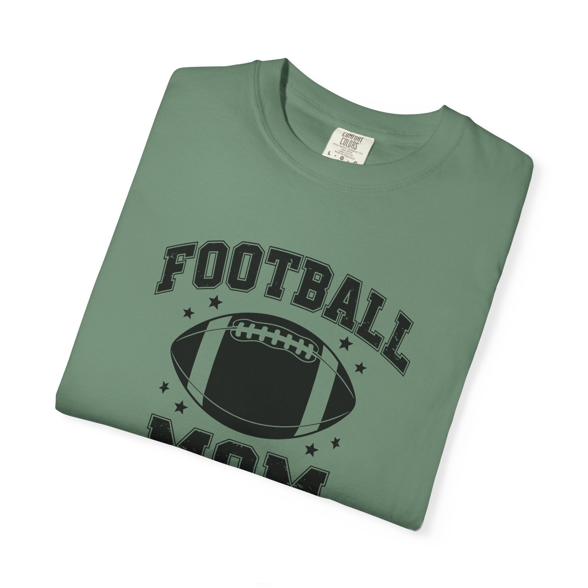 Football Mom T-Shirt, Unisex Garment-Dyed Tee for Game Day, Sports Mom Gift, Team Spirit Shirt, Casual Comfort Wear