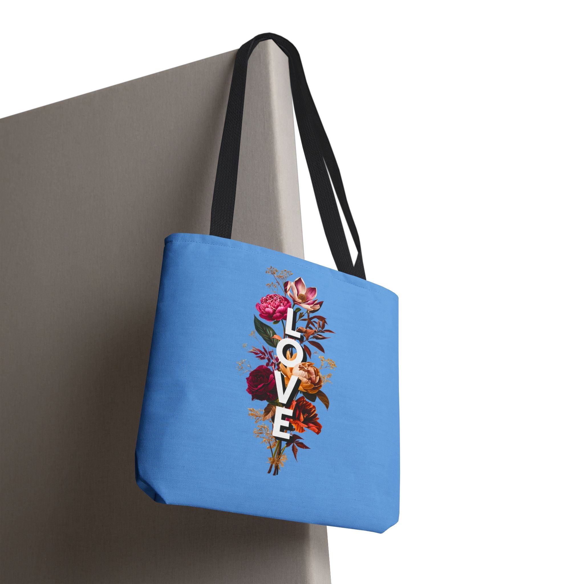 Floral Love Tote Bag - Colorful AOP Design for Everyday Style