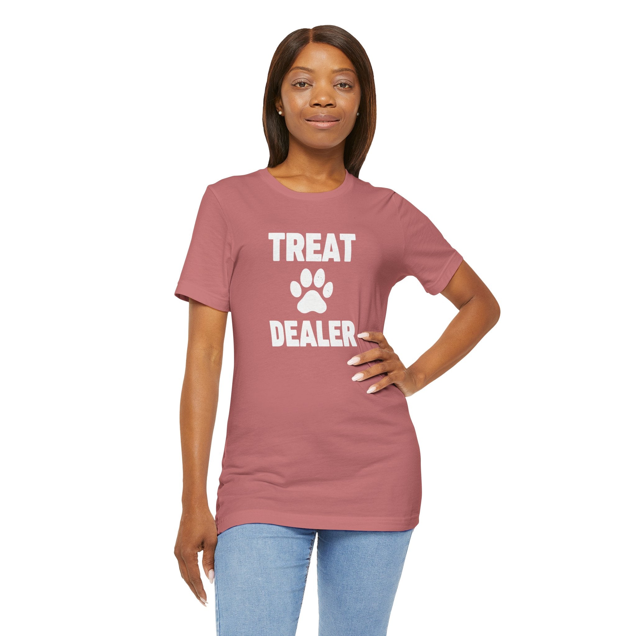 Treat Dealer T-Shirt — Funny Paw Print Tee for Dog Lovers