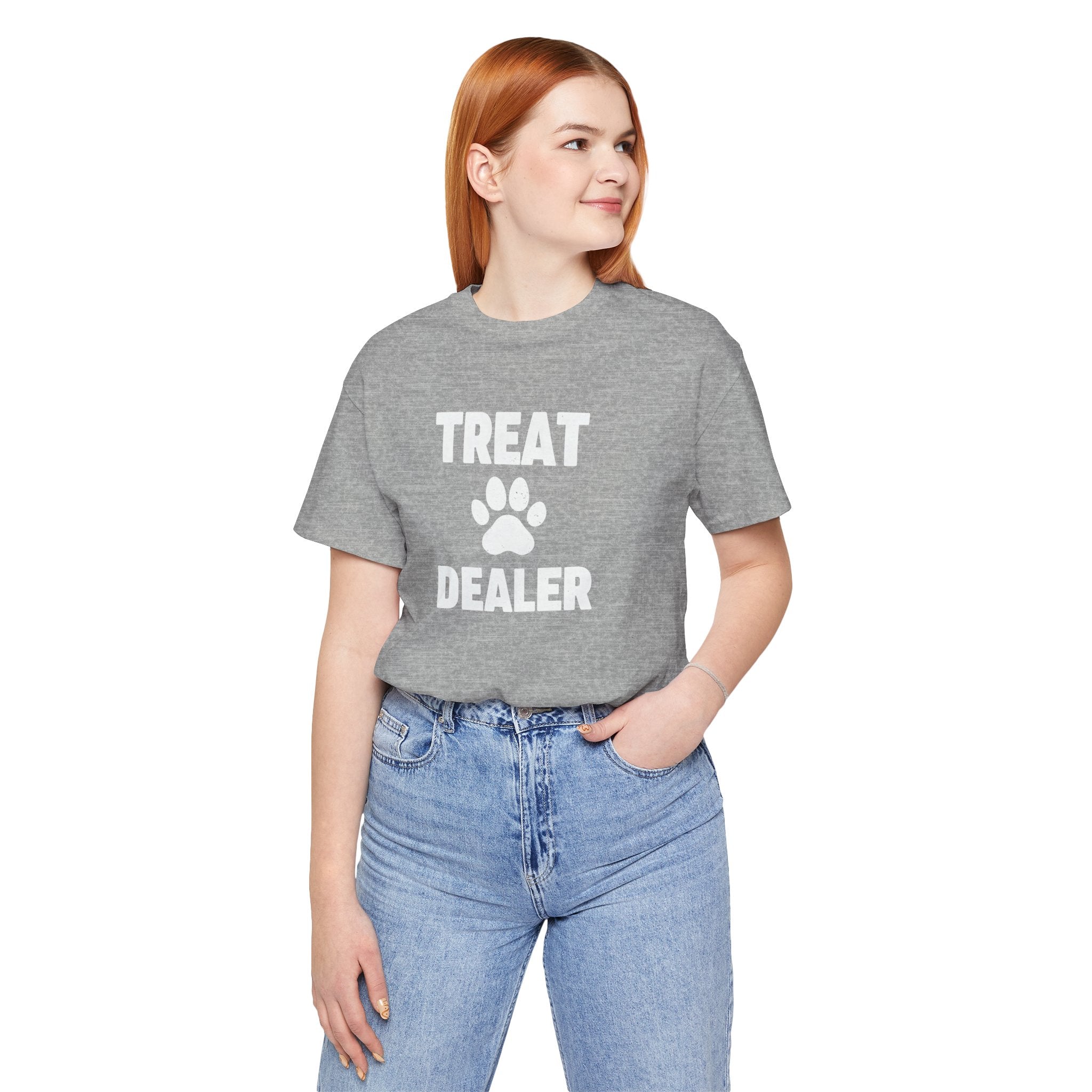 Treat Dealer T-Shirt — Funny Paw Print Tee for Dog Lovers