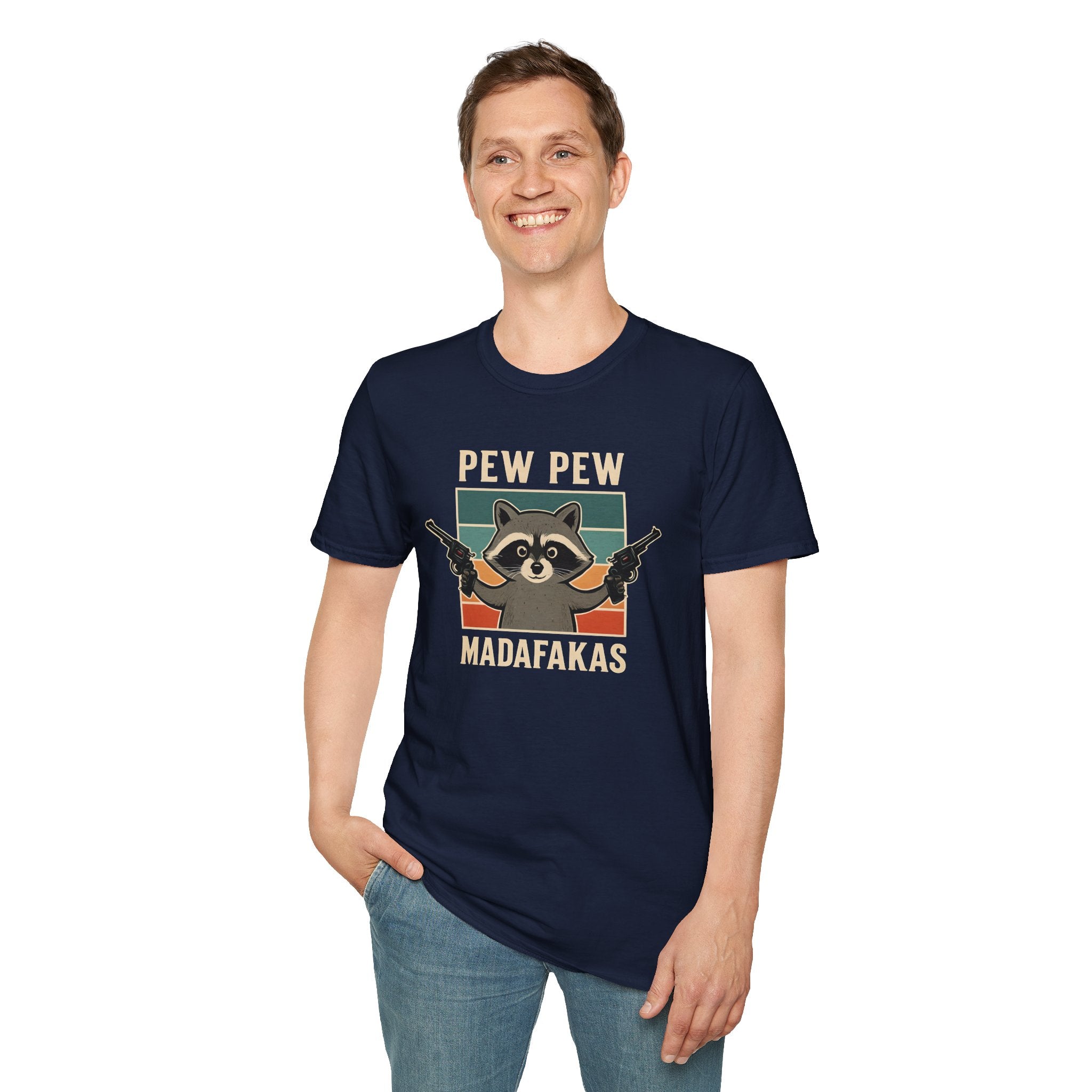Pew Pew Raccoon Unisex T-Shirt