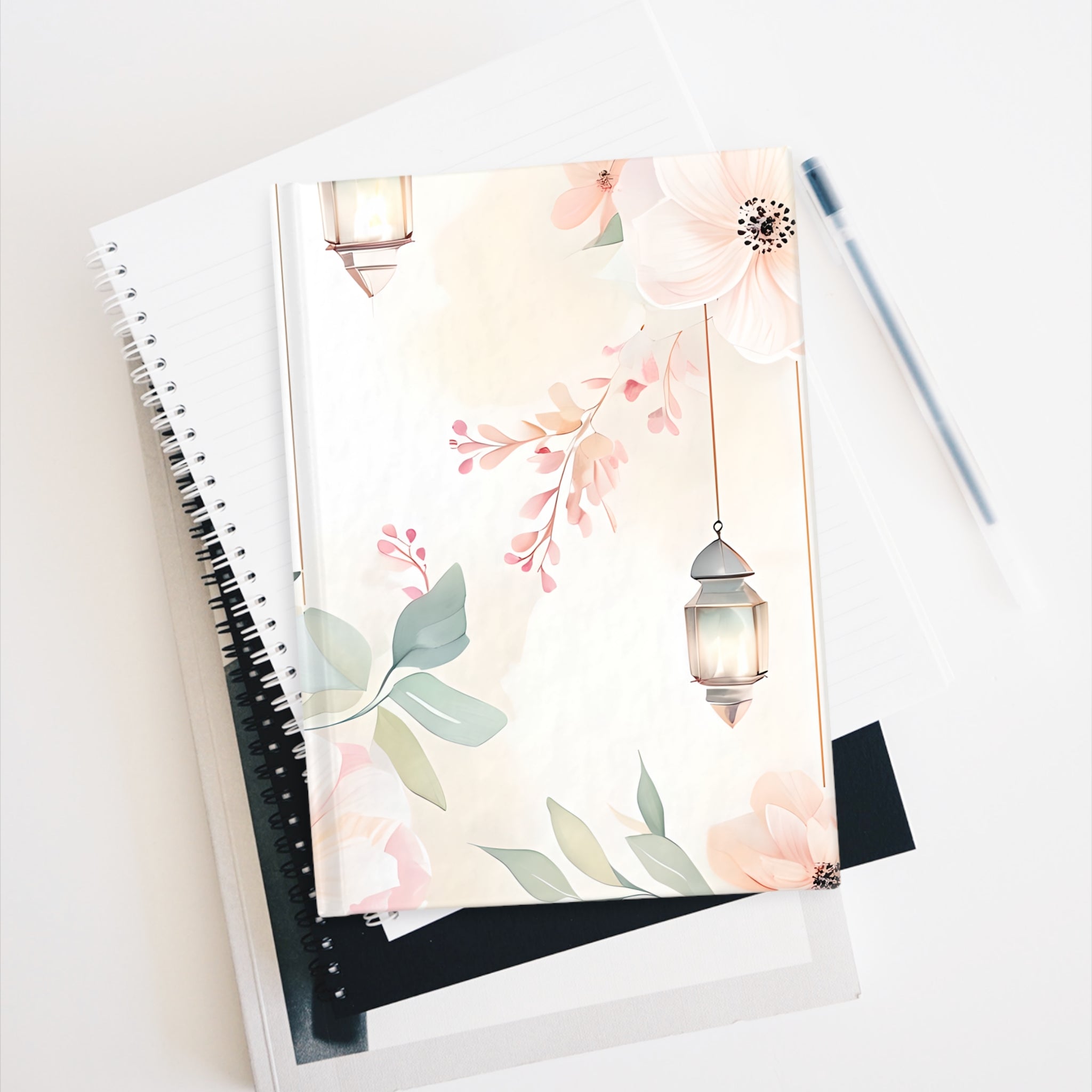 Floral Whisper Journal - Elegant Blank Notebook for Reflection, Gift for Her, Travel Diary, Prayer Journal, Inspirational Writing