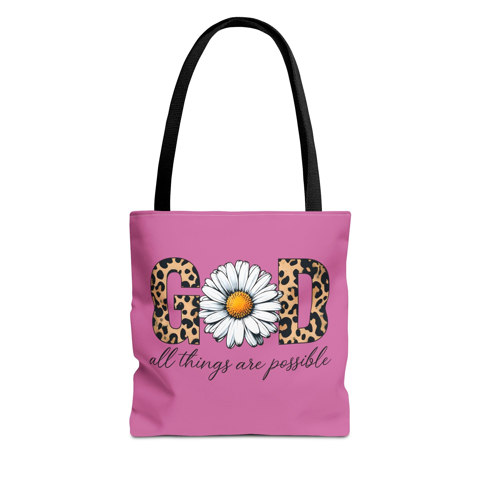 Floral Inspirational Tote Bag - All Things Are Possible