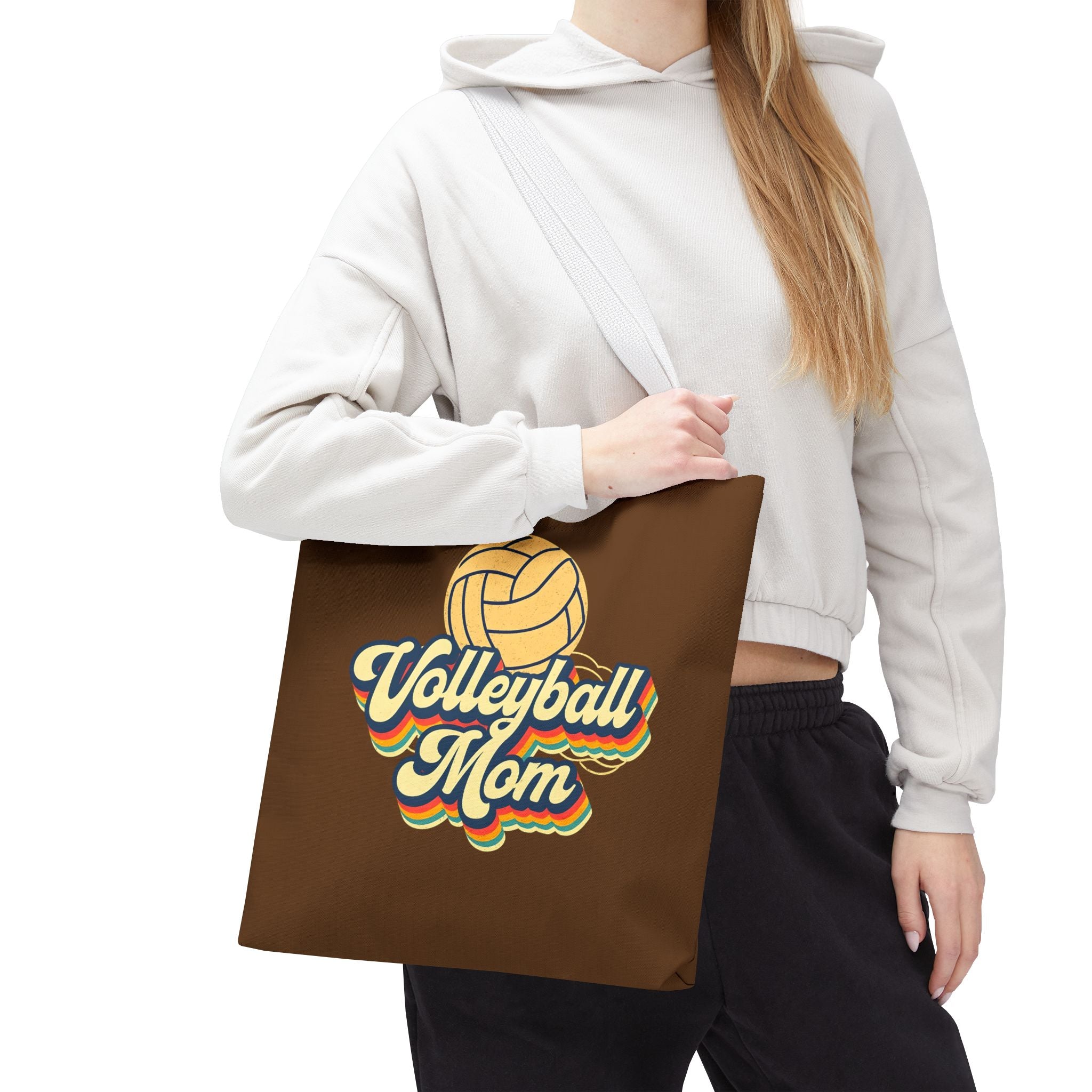 Volleyball Mom Tote Bag - Sports Mom Gift for Volleyball Matches and Games