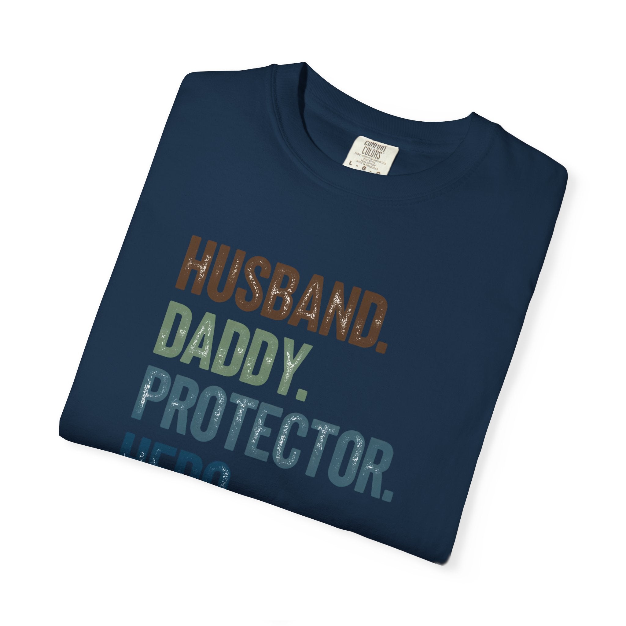 Hero Dad T-shirt, Unisex Garment-Dyed Tee for Fathers, Perfect Father's Day Gift, Casual Wear, Family Celebration