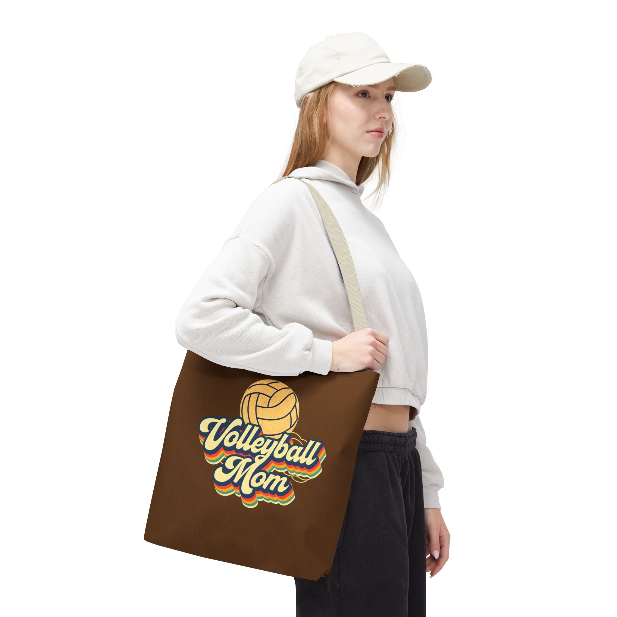 Volleyball Mom Tote Bag - Sports Mom Gift for Volleyball Matches and Games
