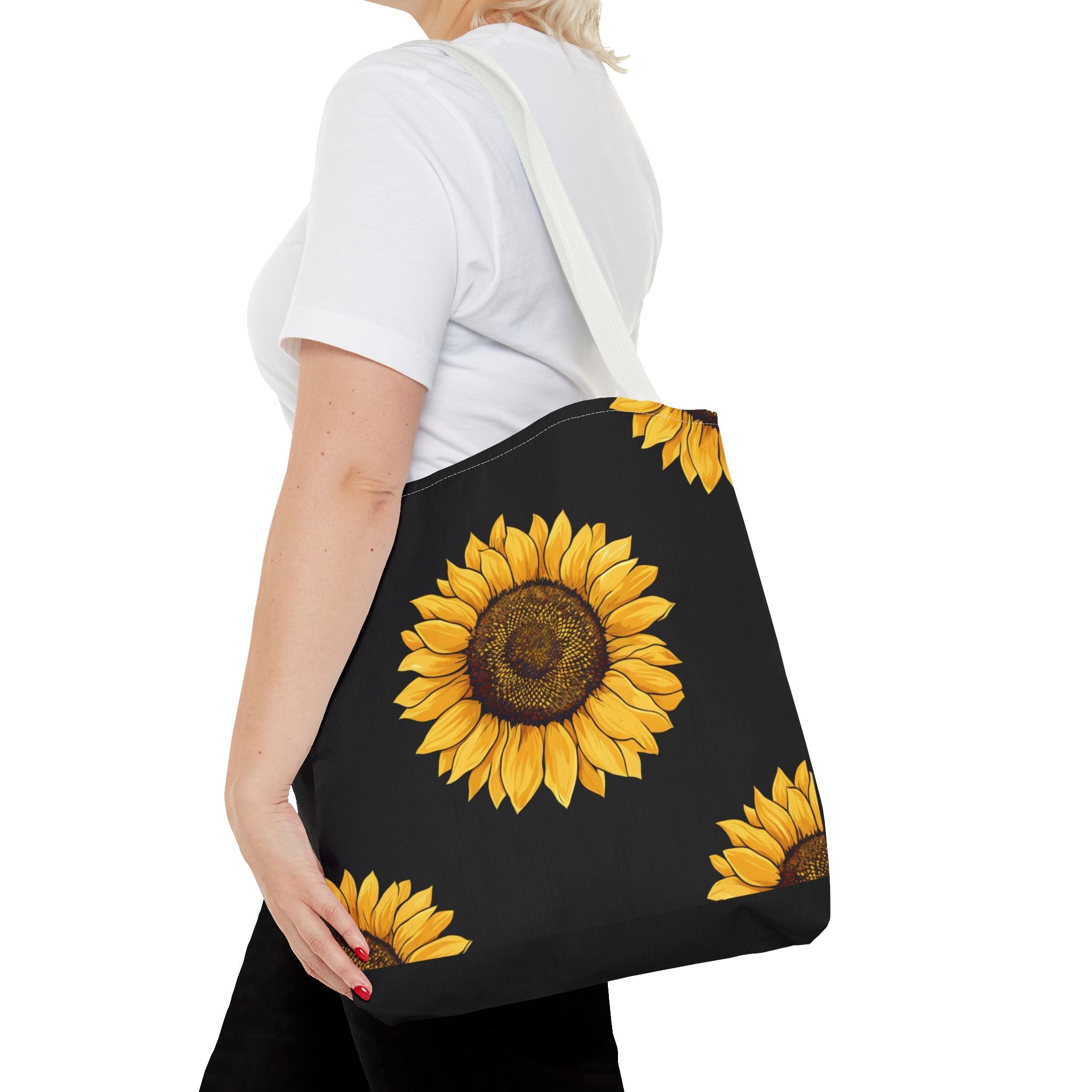 Sunflower Pattern Tote Bag – Stylish Eco-Friendly Carryall