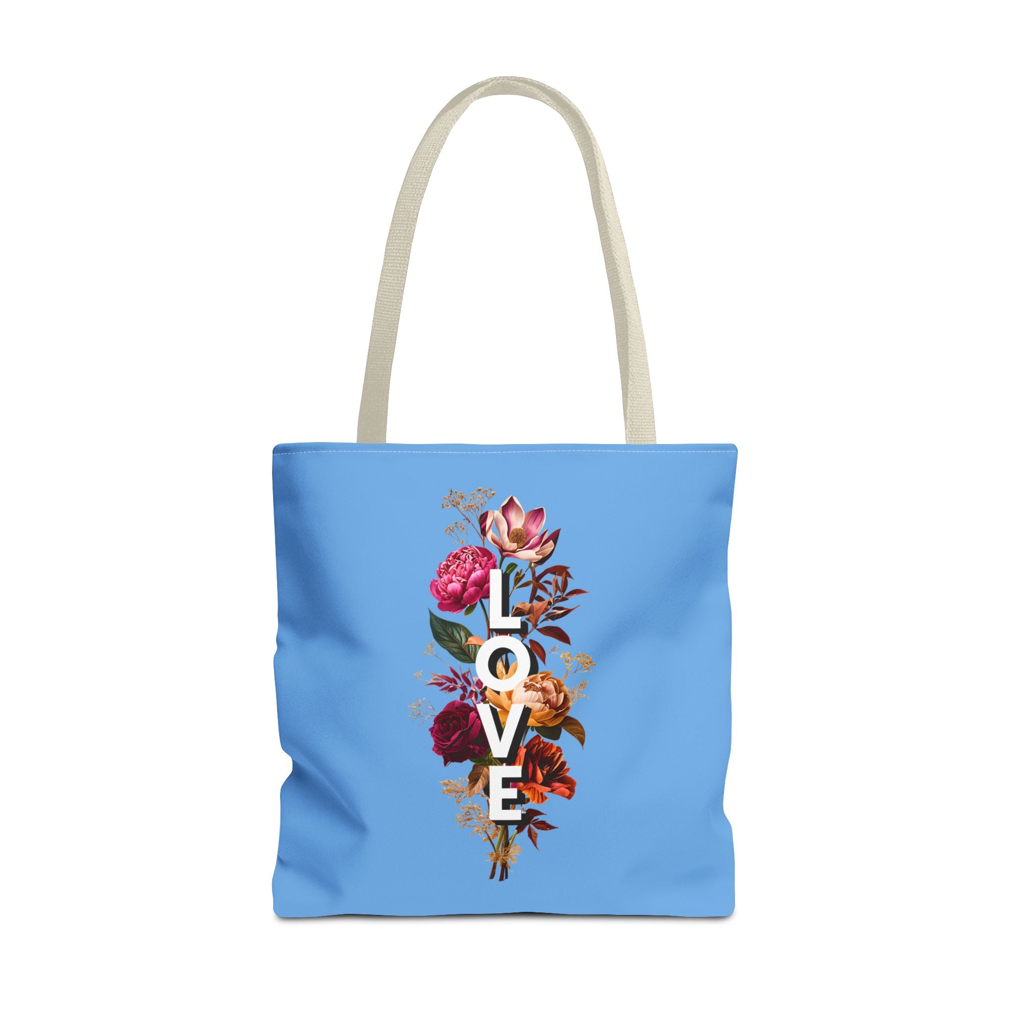 Floral Love Tote Bag - Colorful AOP Design for Everyday Style