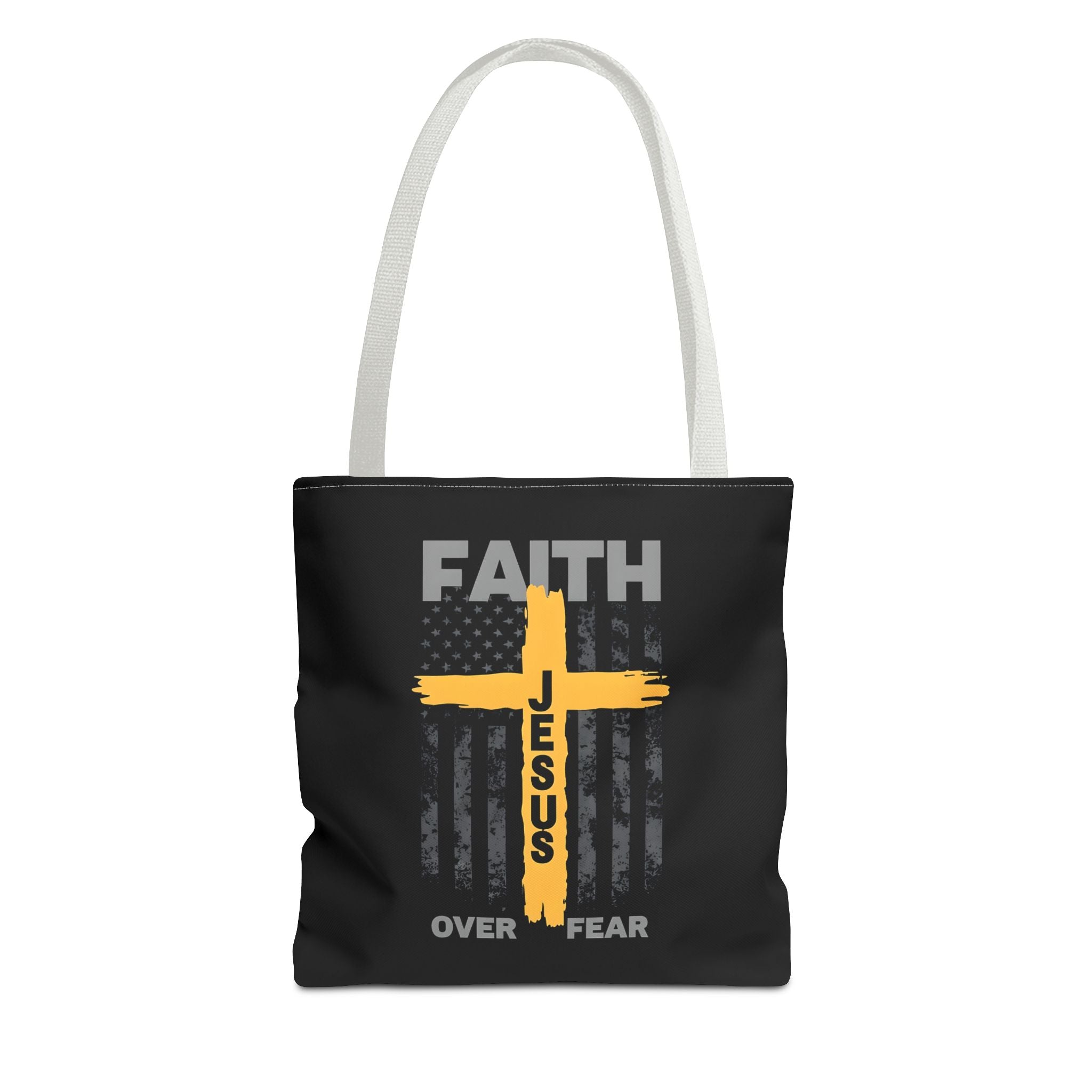 Faith Over Fear Tote Bag, Inspirational Bag, Bible Quote Tote, Christian Gift, Church Accessory, Motivational Bag