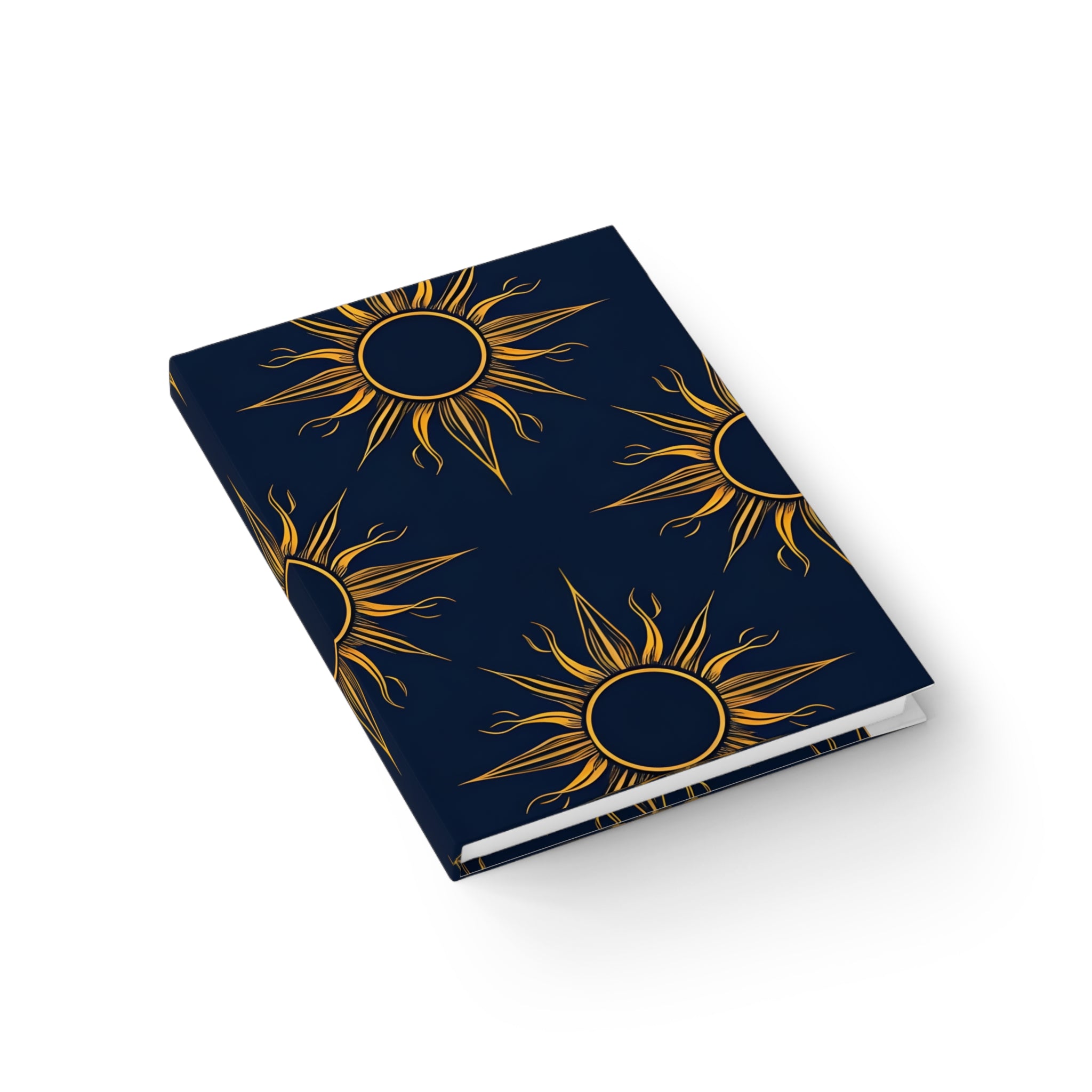 Golden Sunburst Journal - Celestial Notebook, Astrology Journal, Gift for Writers, Daily Planner, Spiritual Diary