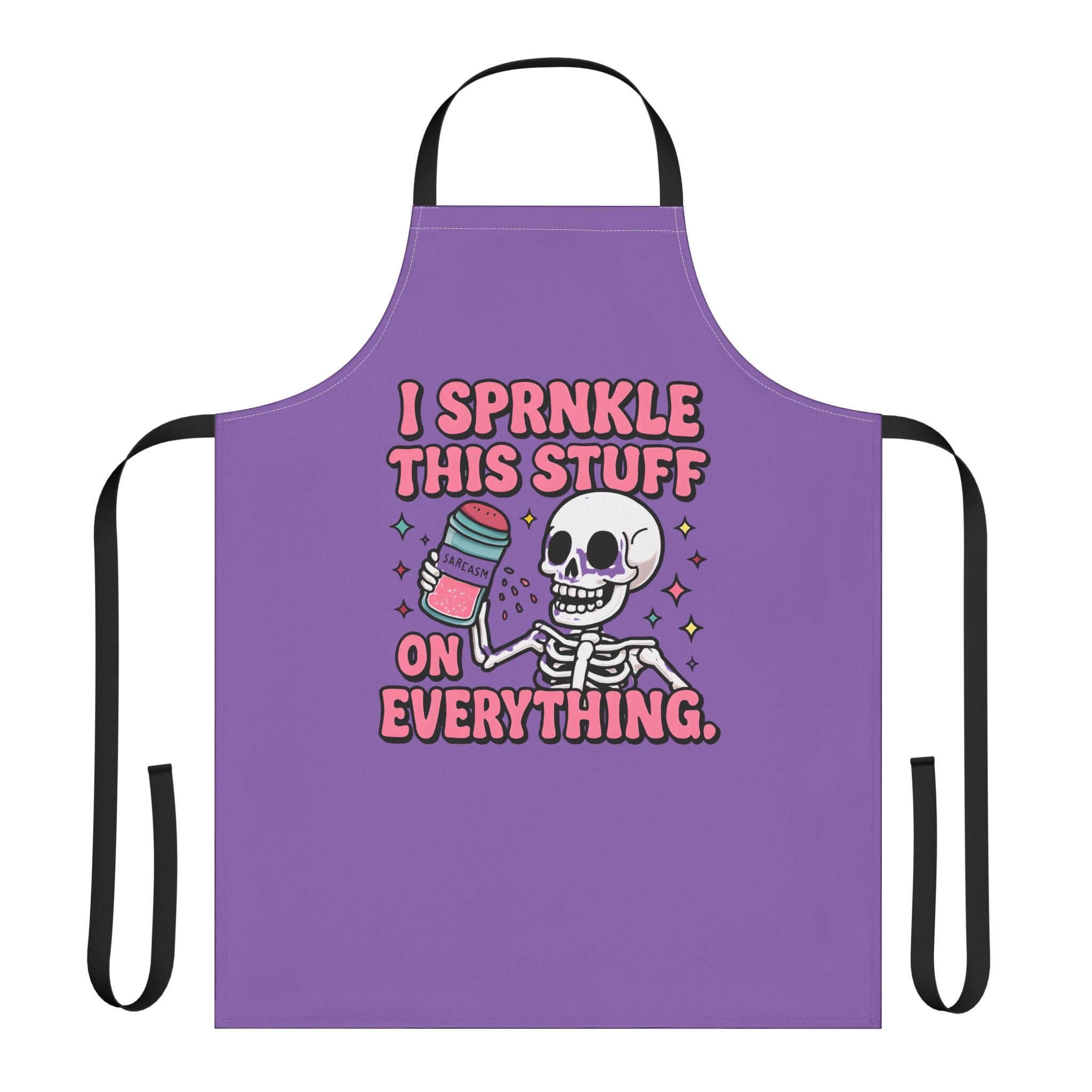 Purple Skeleton 'I Sprinkle This Stuff On Everything' Apron