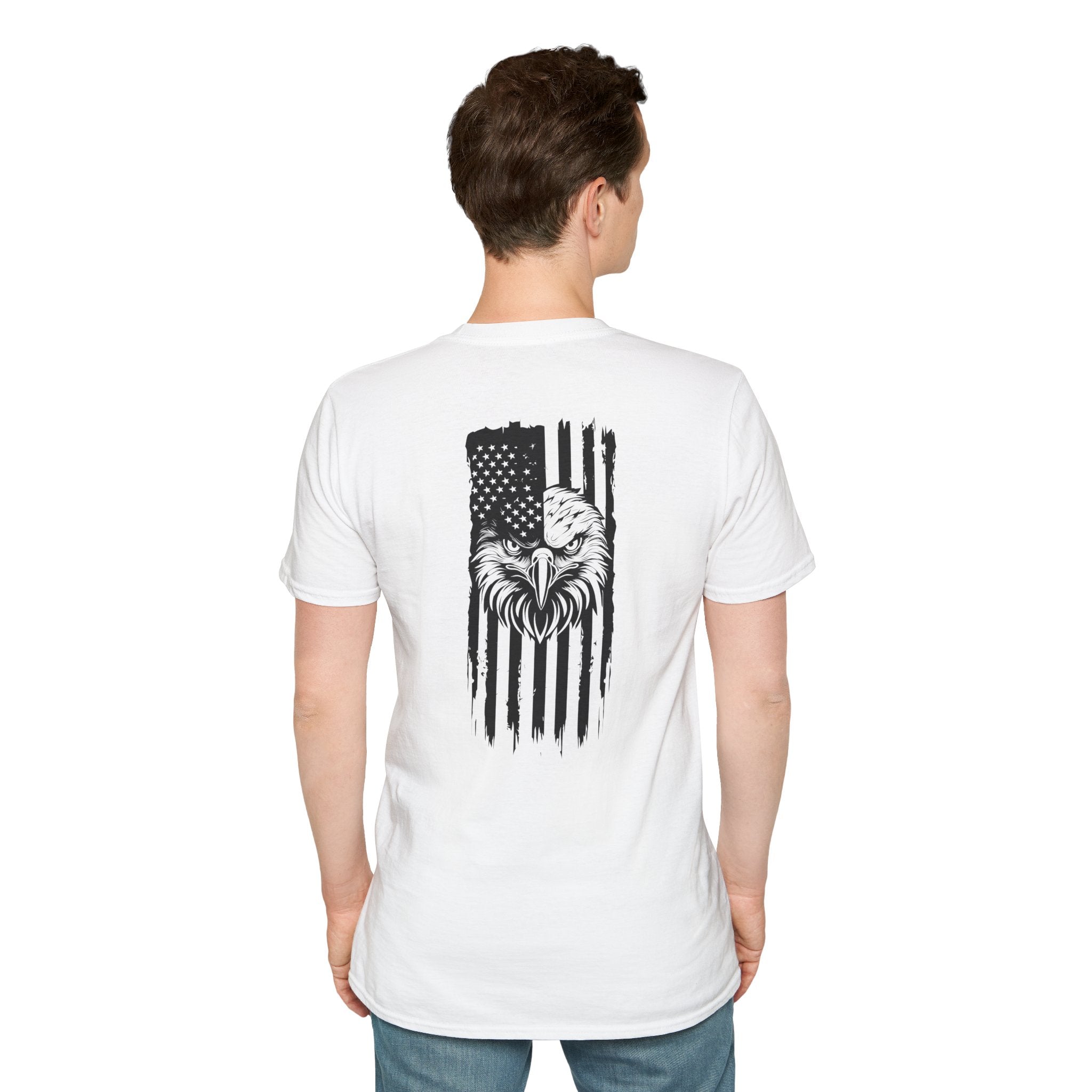 Patriotic Eagle Graphic T-Shirt