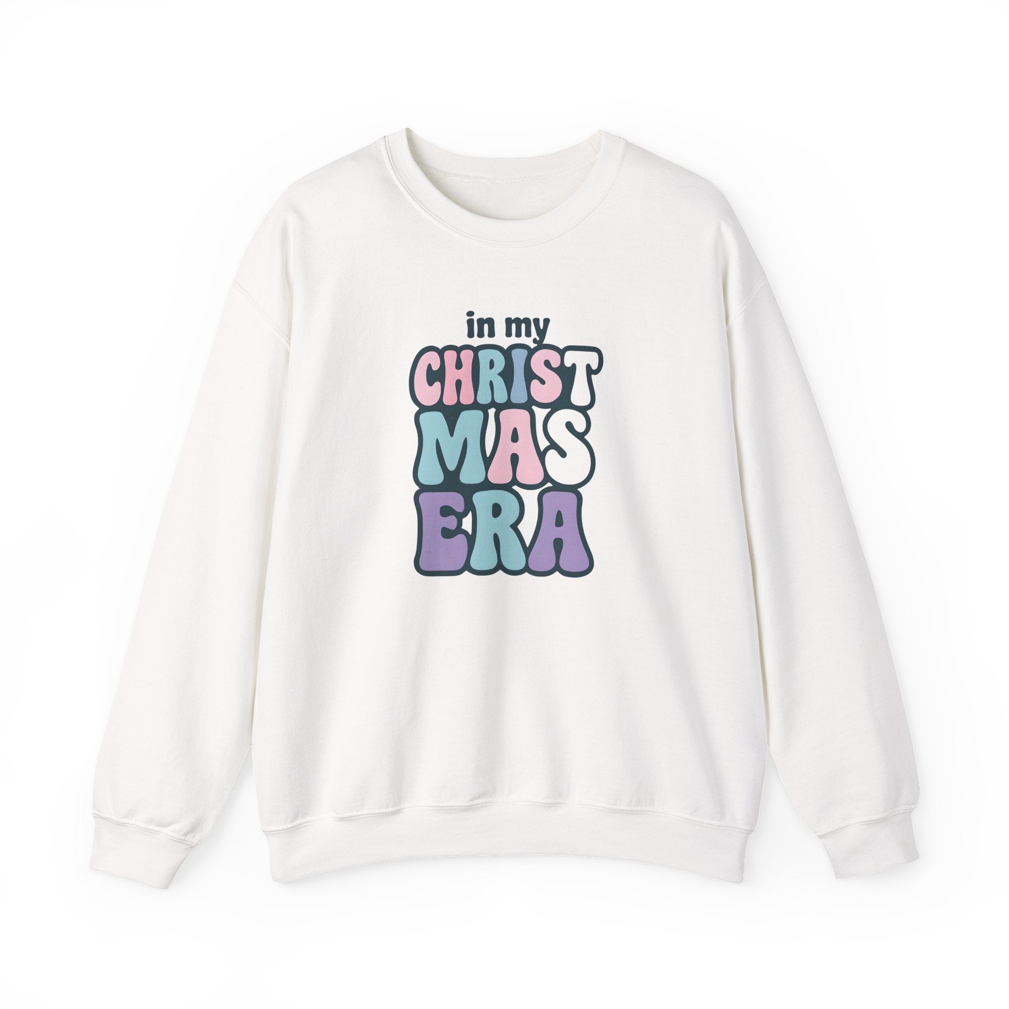 Crewneck Sweatshirt — "In My Christmas Era" Retro Holiday Graphic