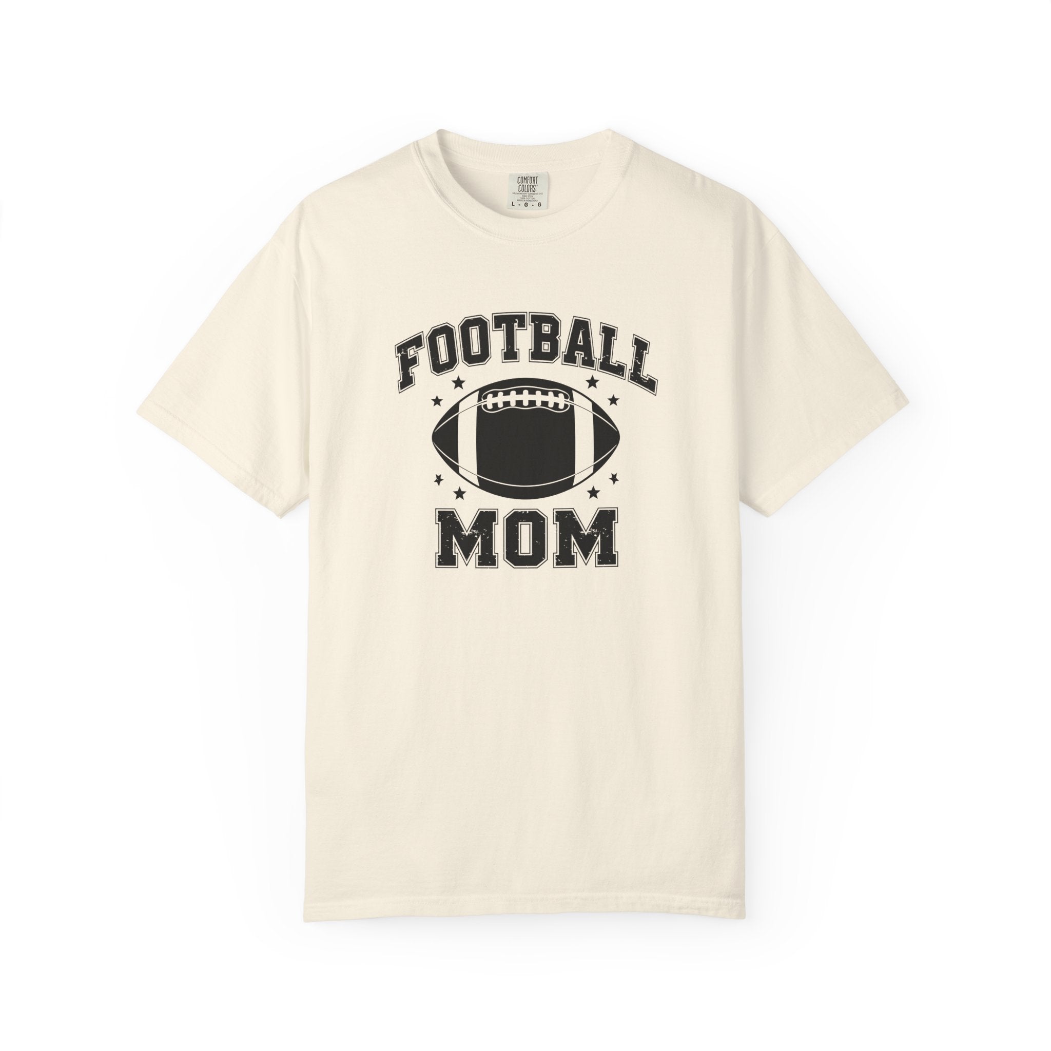 Football Mom T-Shirt, Unisex Garment-Dyed Tee for Game Day, Sports Mom Gift, Team Spirit Shirt, Casual Comfort Wear