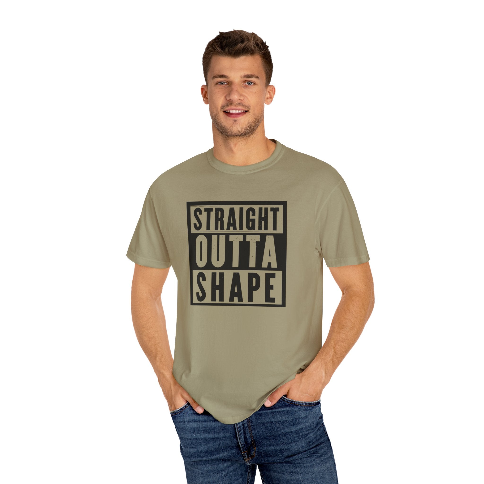 Shape Distorted Unisex Garment-Dyed T-shirt