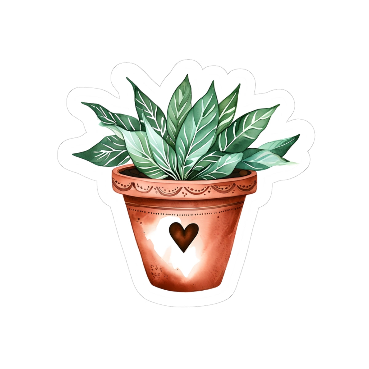 Cute Plant Pot Kiss-Cut Stickers - Perfect for Plant Lovers & Home Decor