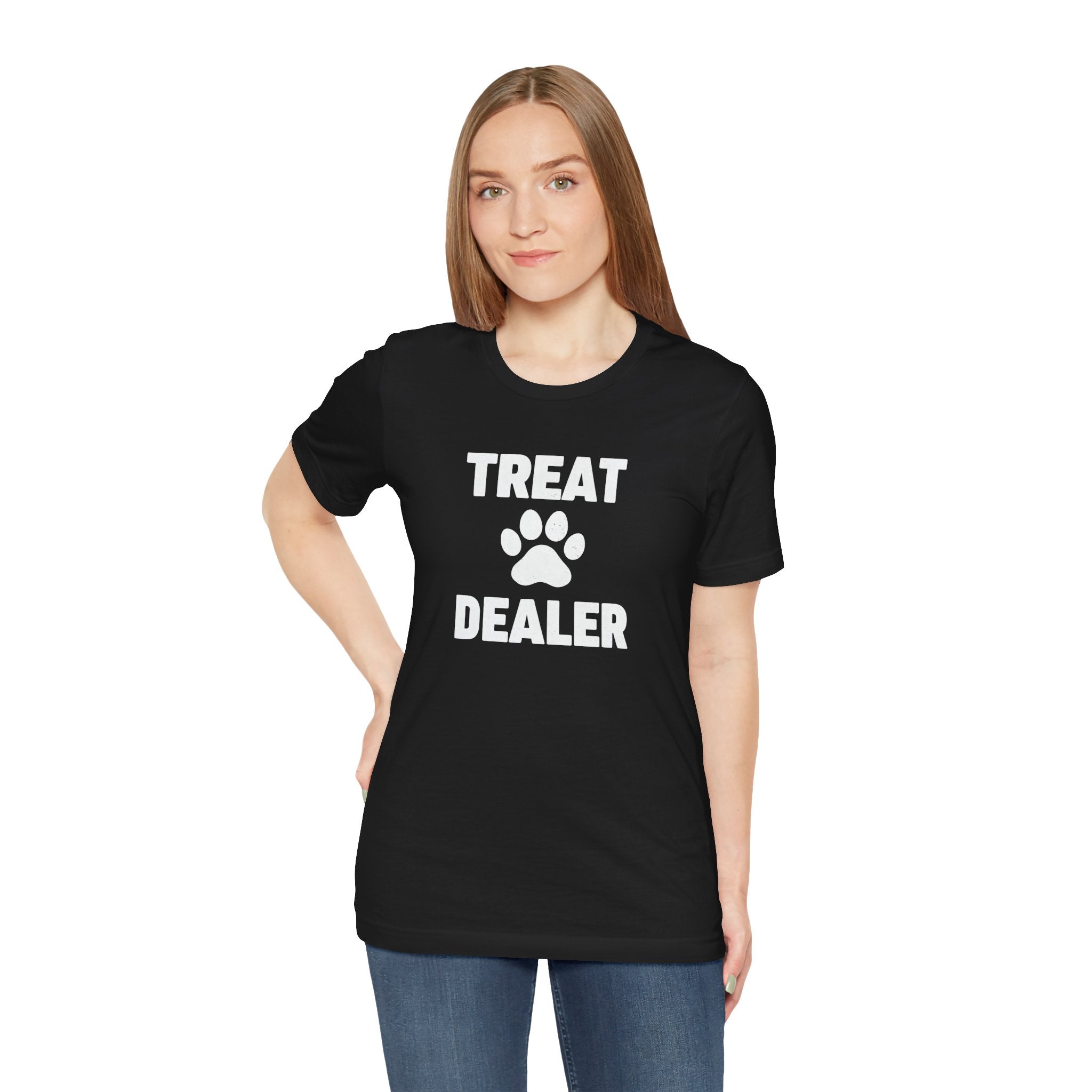 Treat Dealer T-Shirt — Funny Paw Print Tee for Dog Lovers
