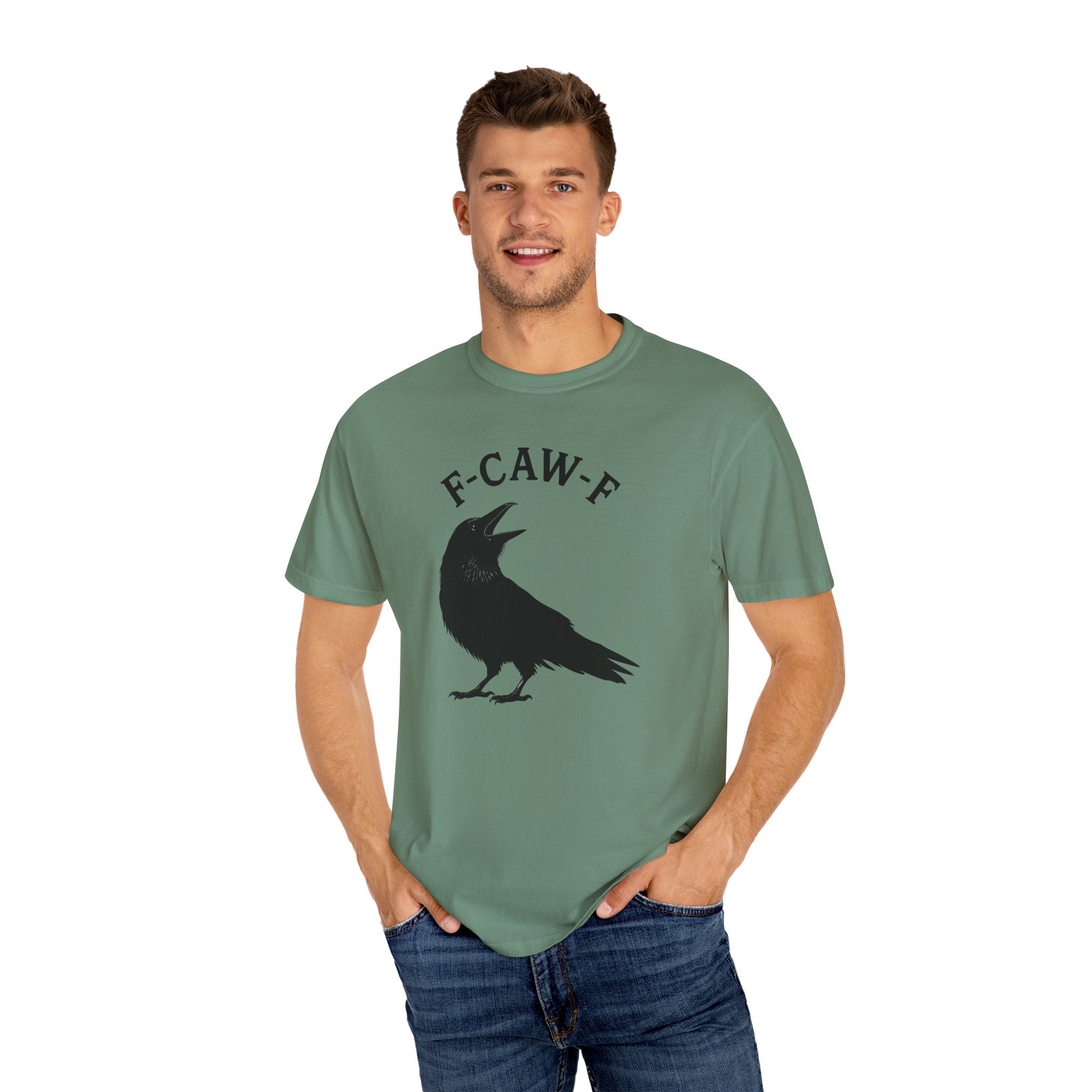 F-Caw-F Unisex Garment-Dyed T-Shirt