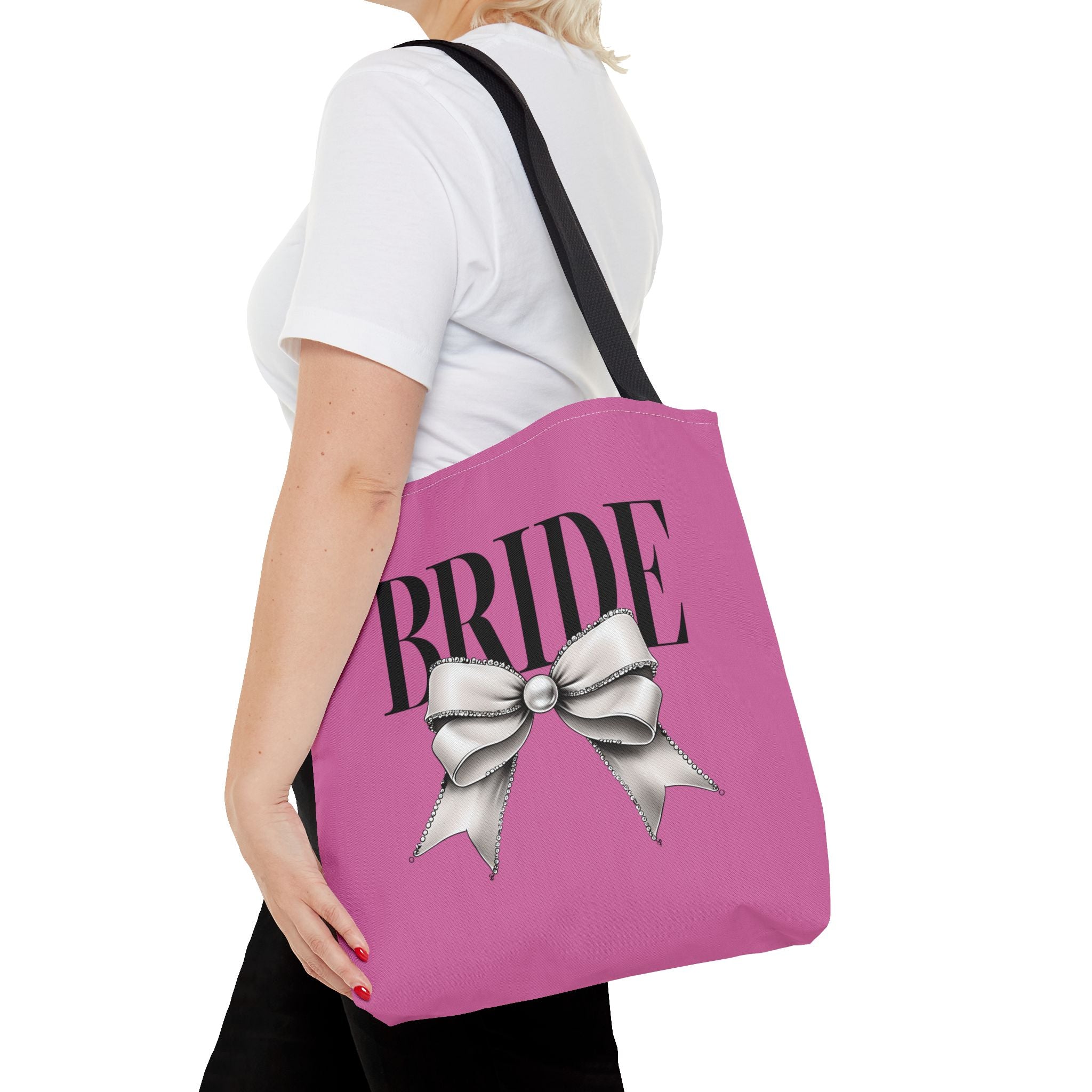 Bride Tote Bag with Bow Design