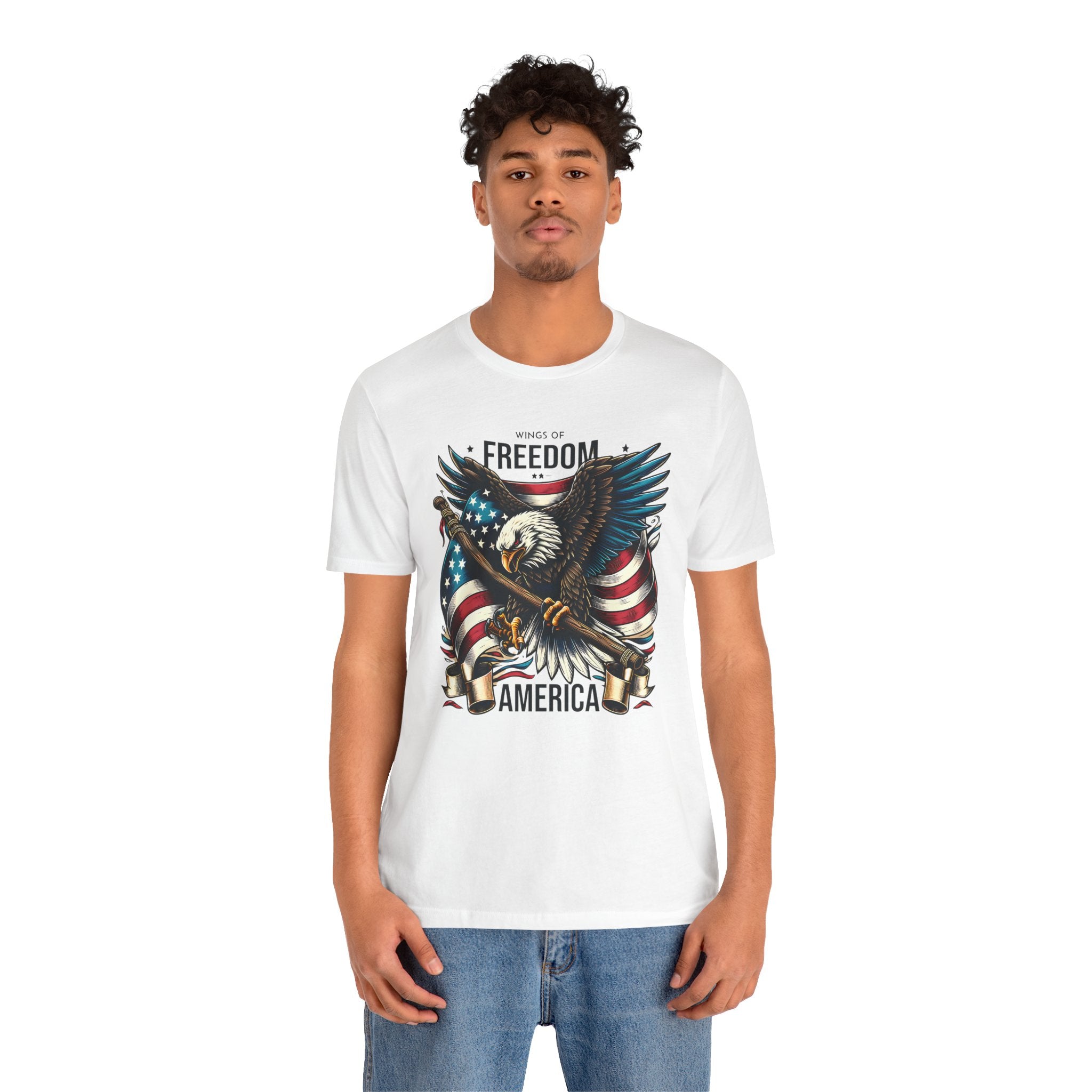 Patriotic Eagle T-Shirt – Freedom America Graphic Tee