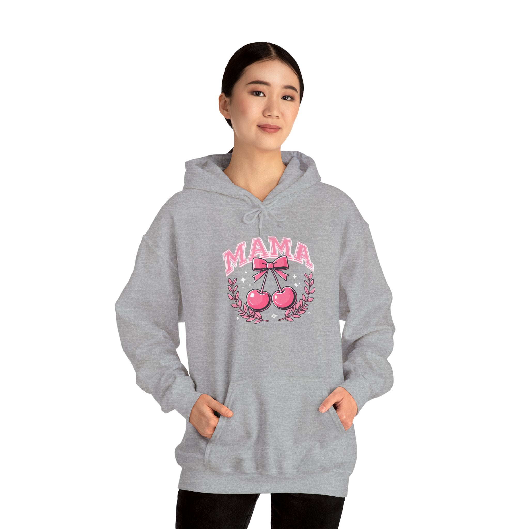 Mama Cherries Hoodie - Cozy Sweatshirt for Moms, Mother's Day Gift, Cute Family Wear, Comfortable Casual Outfit